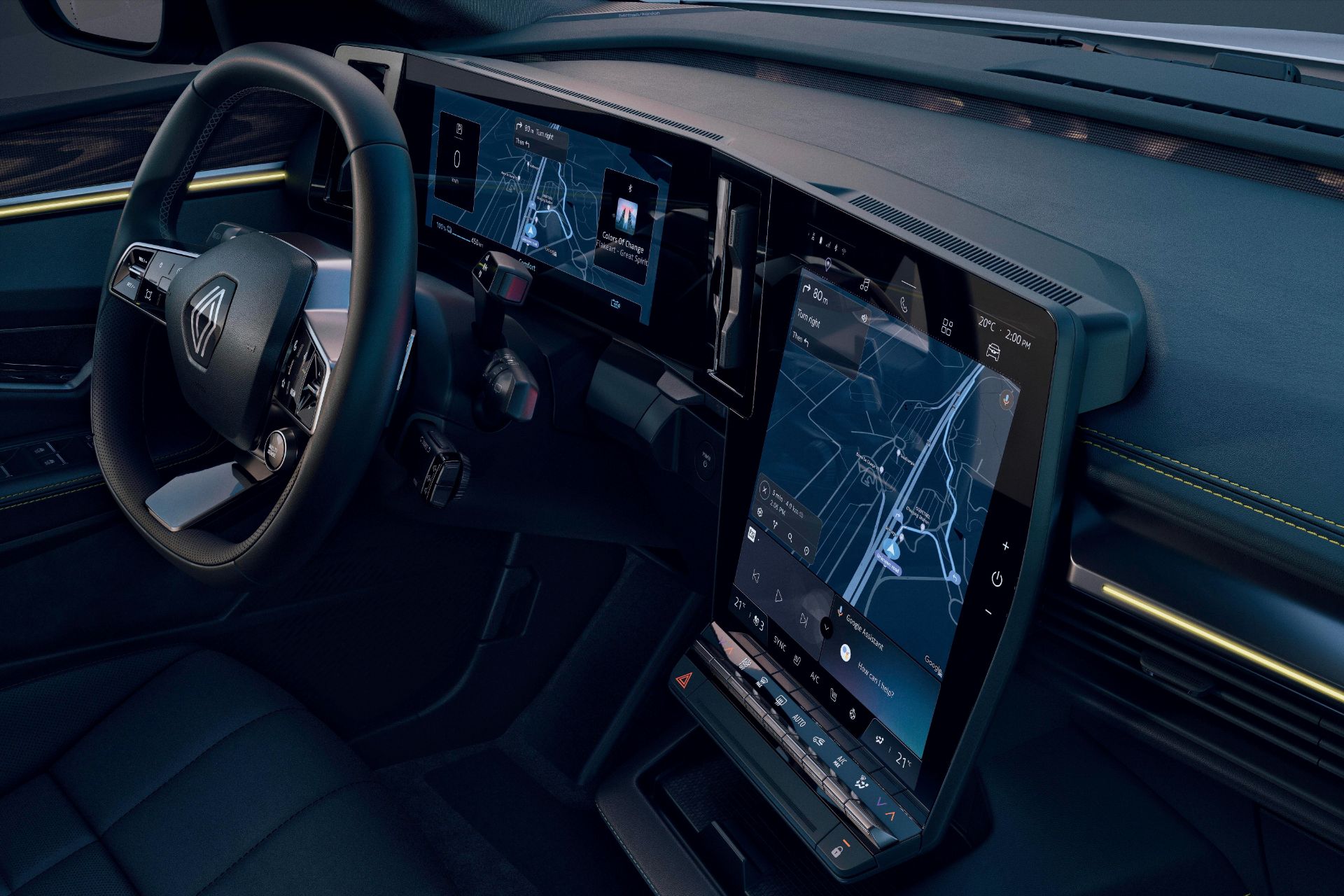 Download 2022 Renault Megane E-Tech - Interior HD Wallpaper 1920x1280 #98
