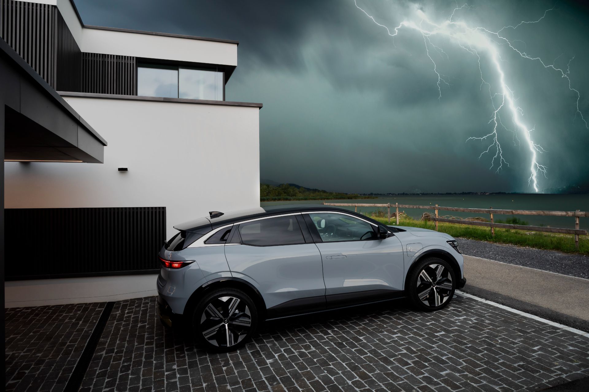 Download 2022 Renault Megane E-Tech - Rear Three-Quarter HD Wallpaper 1920x1280 #13