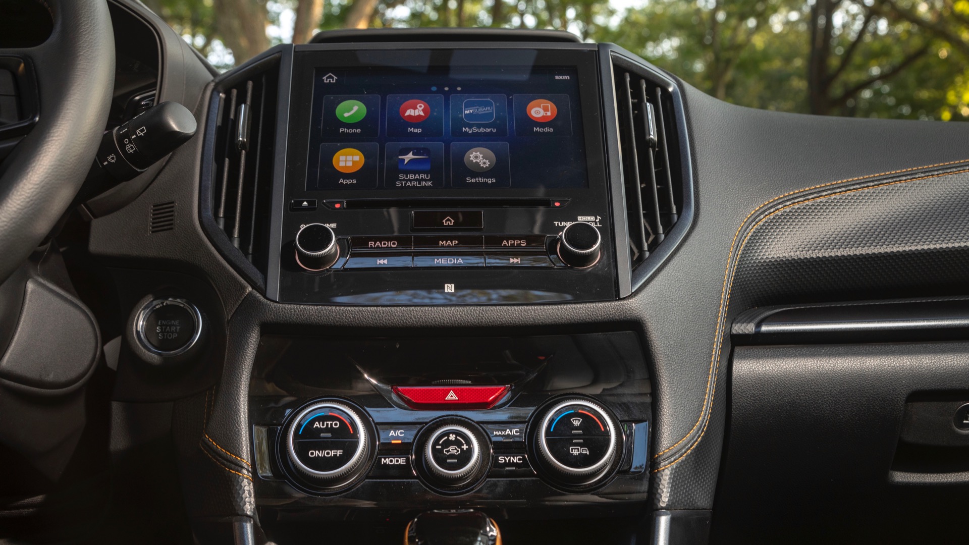 Download 2022 Subaru Forester Wilderness - Central Console HD Wallpaper 1920x1080 #15