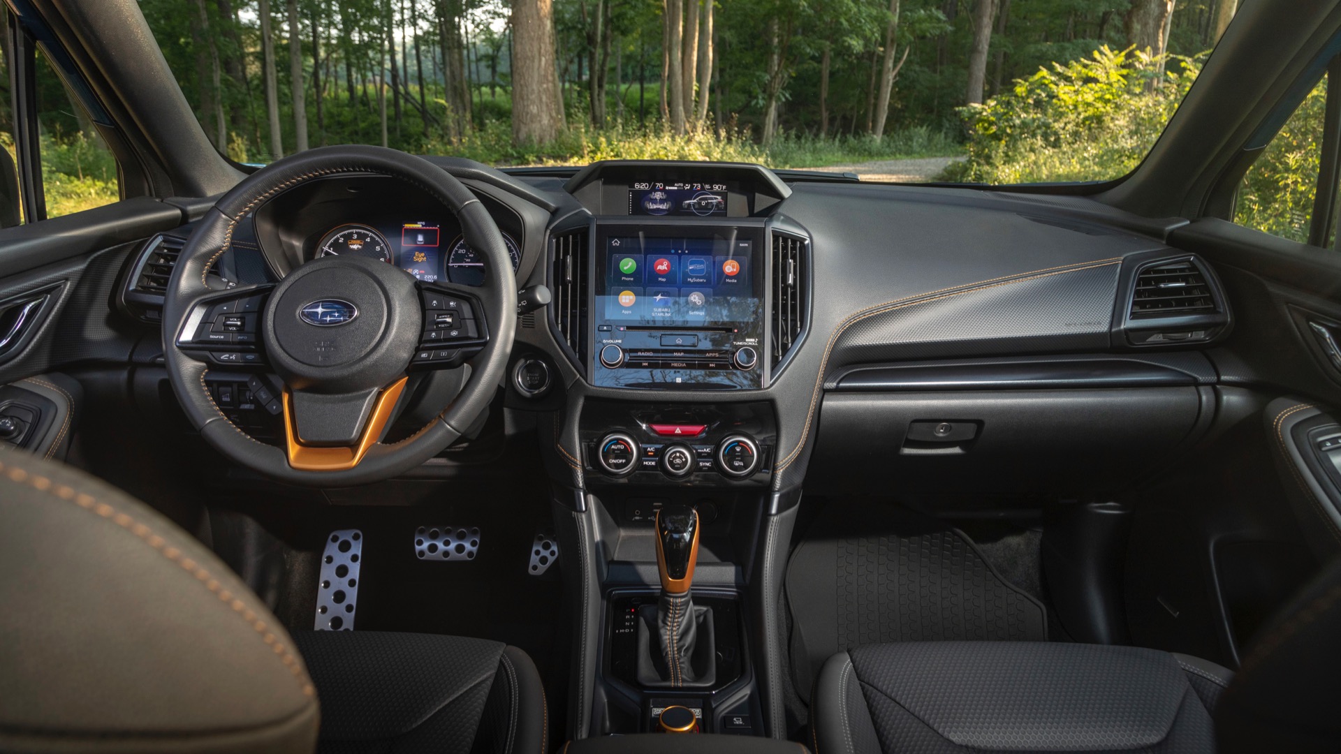 Download 2022 Subaru Forester Wilderness - Interior, Cockpit HD Wallpaper 1920x1080 #19