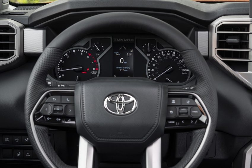 2022 Toyota Tundra Limited - Interior, Steering Wheel Wallpaper 850x567 #54