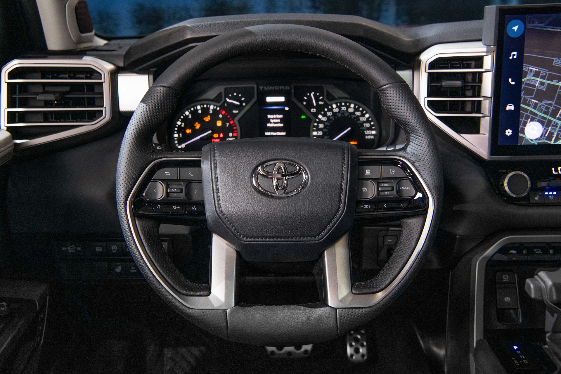Download 2022 Toyota Tundra Limited - Interior, Steering Wheel HD Wallpaper 1920x1280 #80