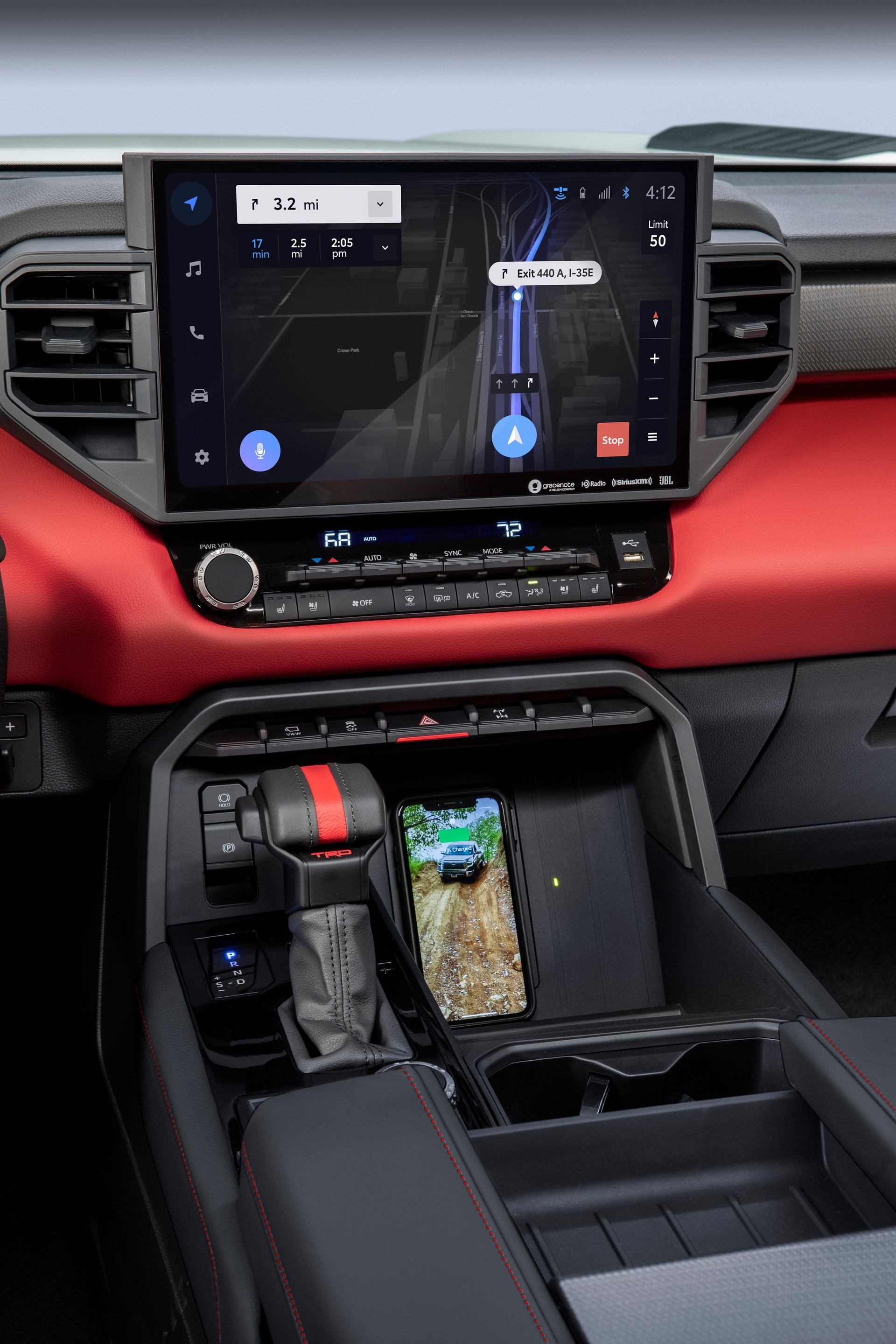 Download 2022 Toyota Tundra TRD Pro - Central Console HD Phone Wallpaper 1920x2880 #72
