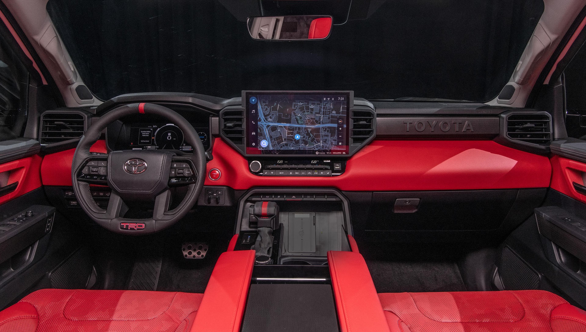 Download 2022 Toyota Tundra TRD Pro - Interior, Cockpit HD Wallpaper 1920x1089 #107