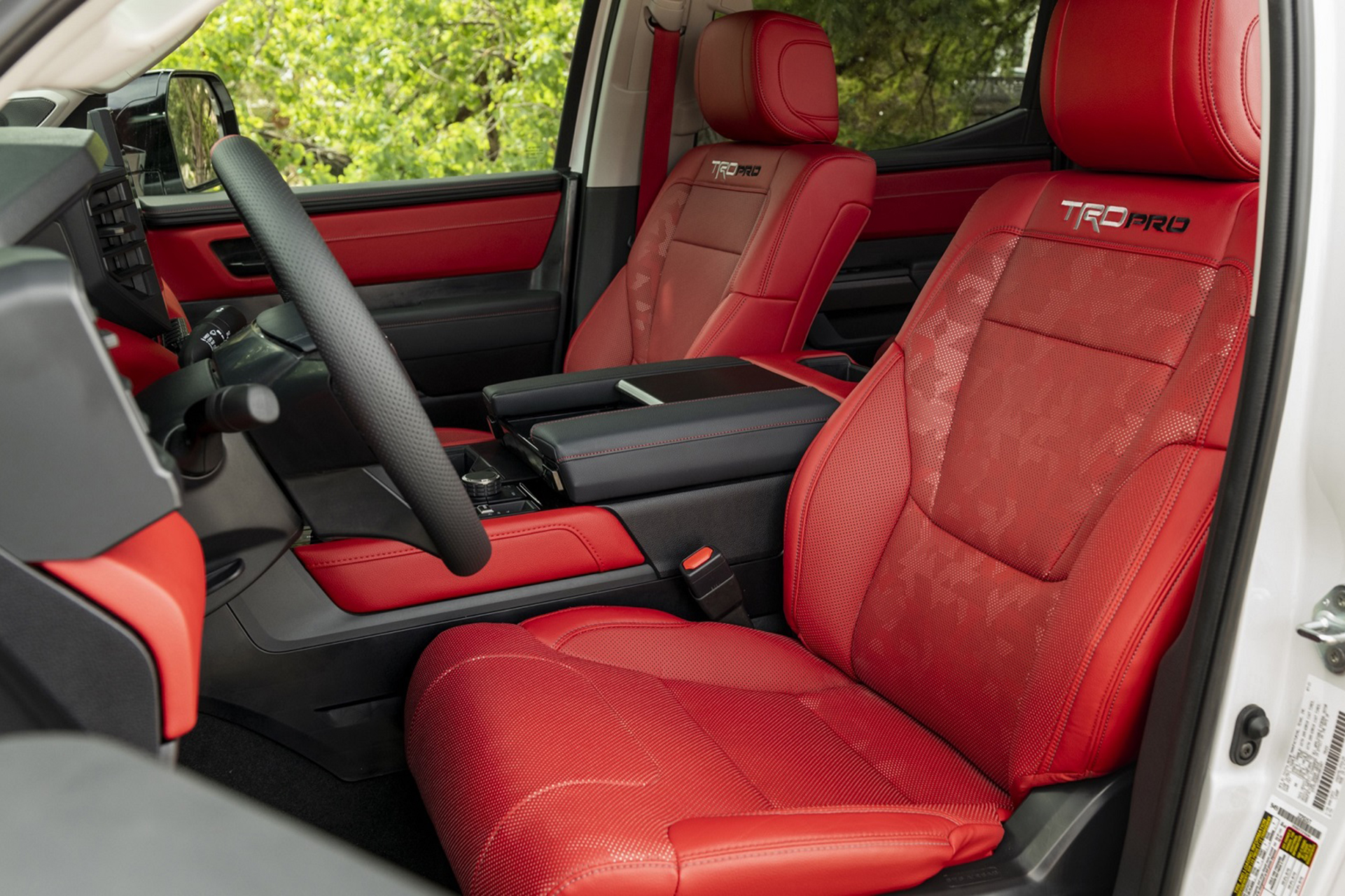 Download 2022 Toyota Tundra TRD Pro - Interior, Front Seats HD Wallpaper 1921x1281 #30