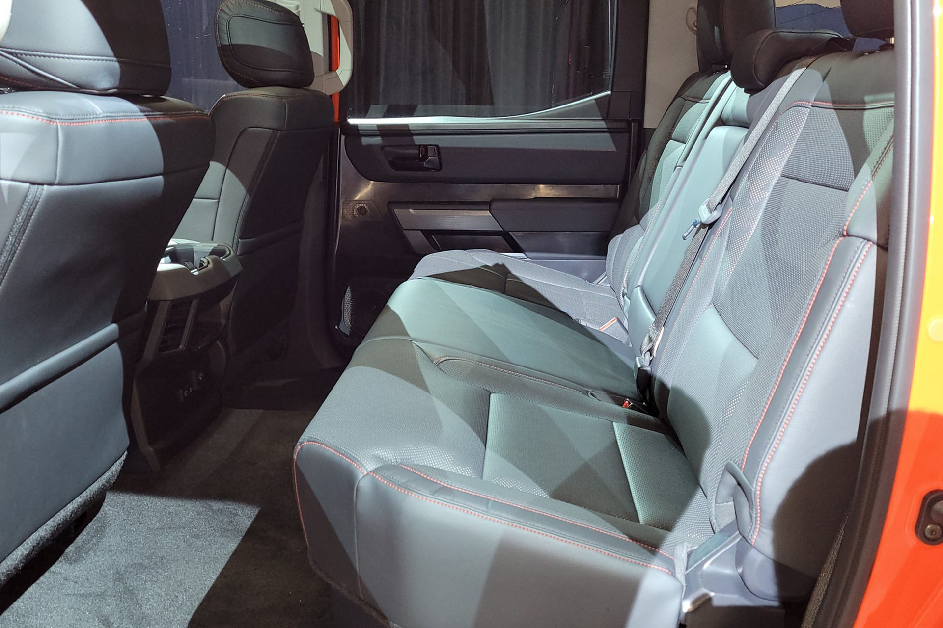 Download 2022 Toyota Tundra TRD Pro - Interior, Rear Seats HD Wallpaper 1920x1280 #144