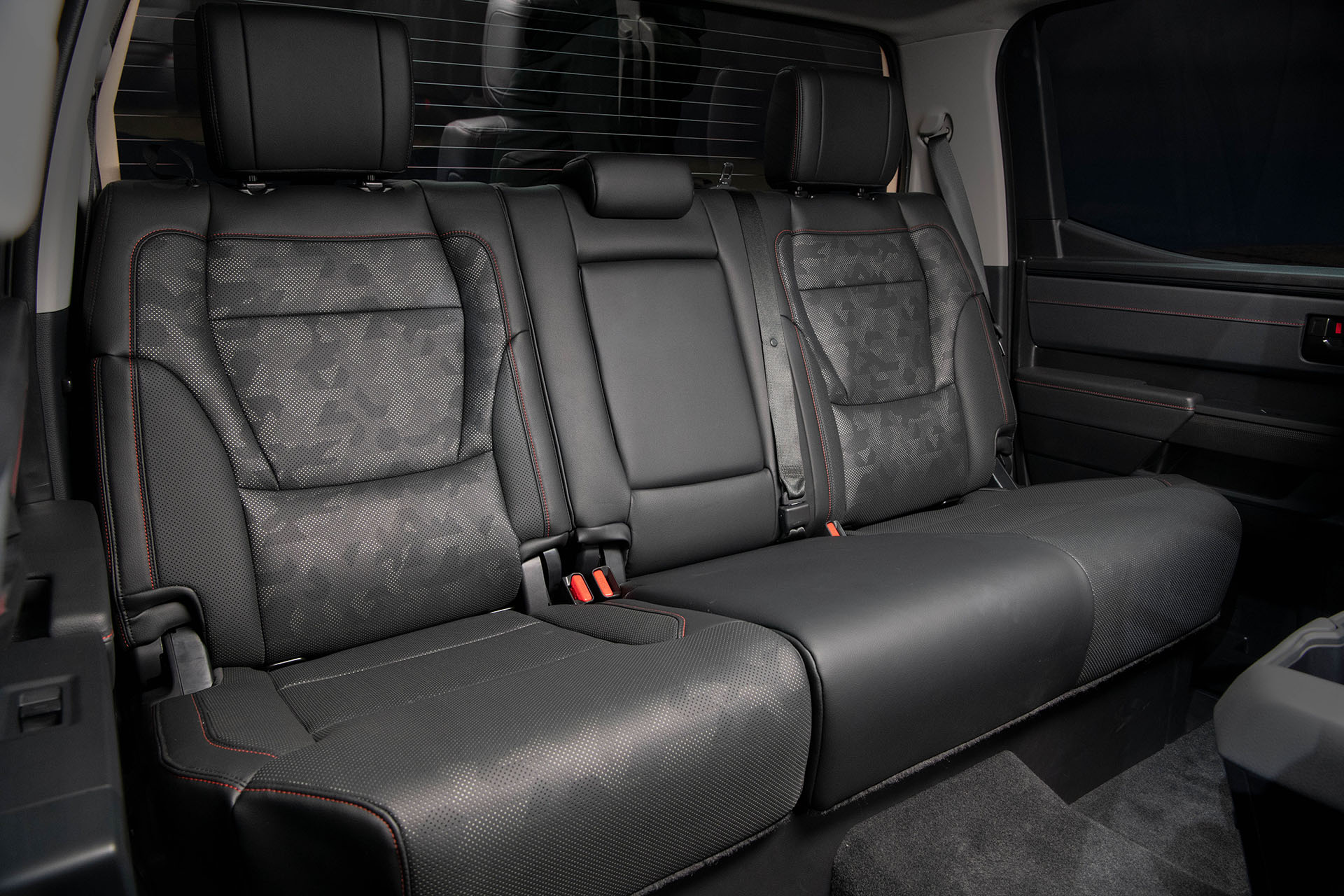 Download 2022 Toyota Tundra TRD Pro - Interior, Rear Seats HD Wallpaper 1920x1280 #162