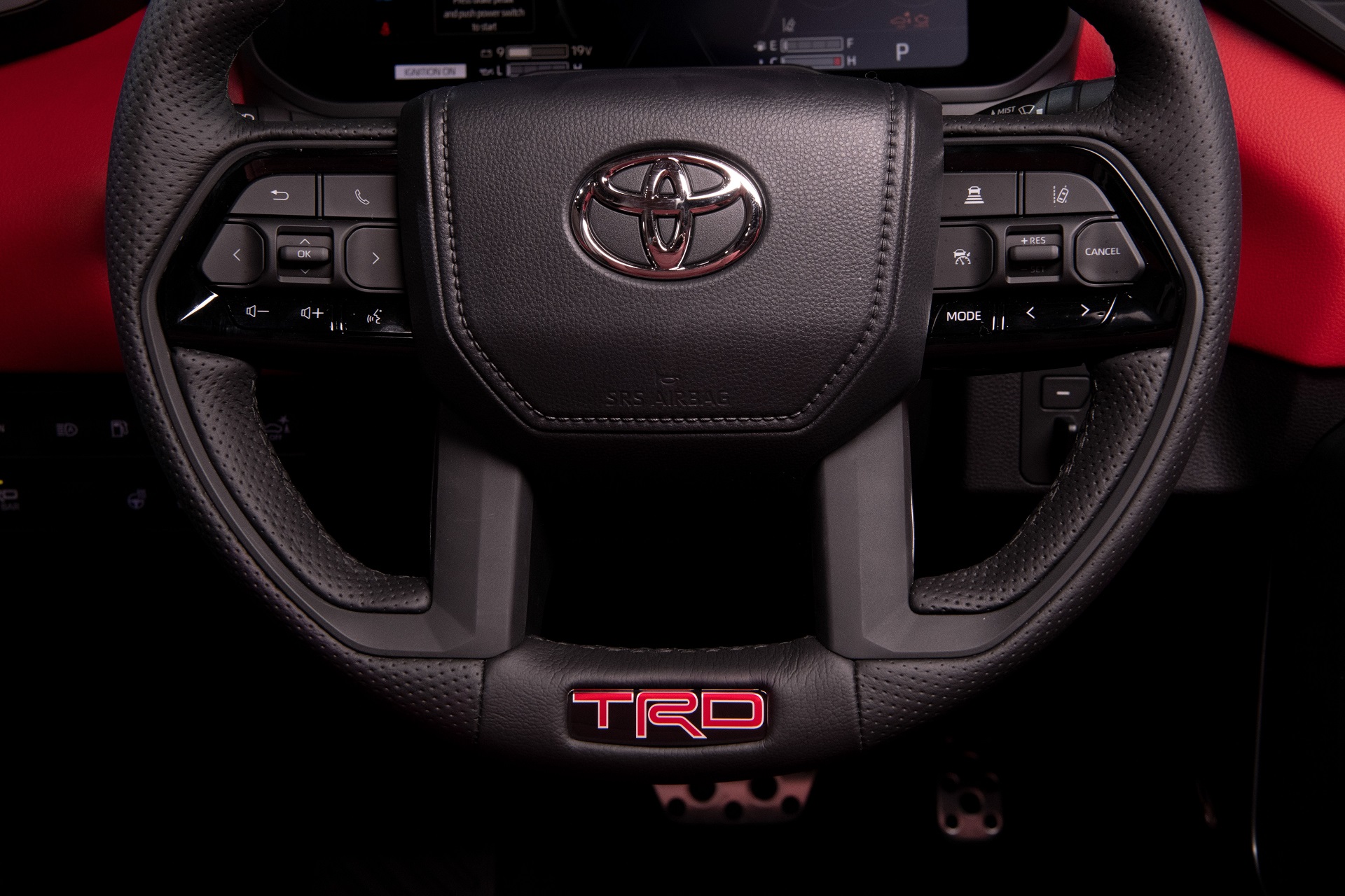 Download 2022 Toyota Tundra TRD Pro - Interior, Steering Wheel HD Wallpaper 1920x1280 #96