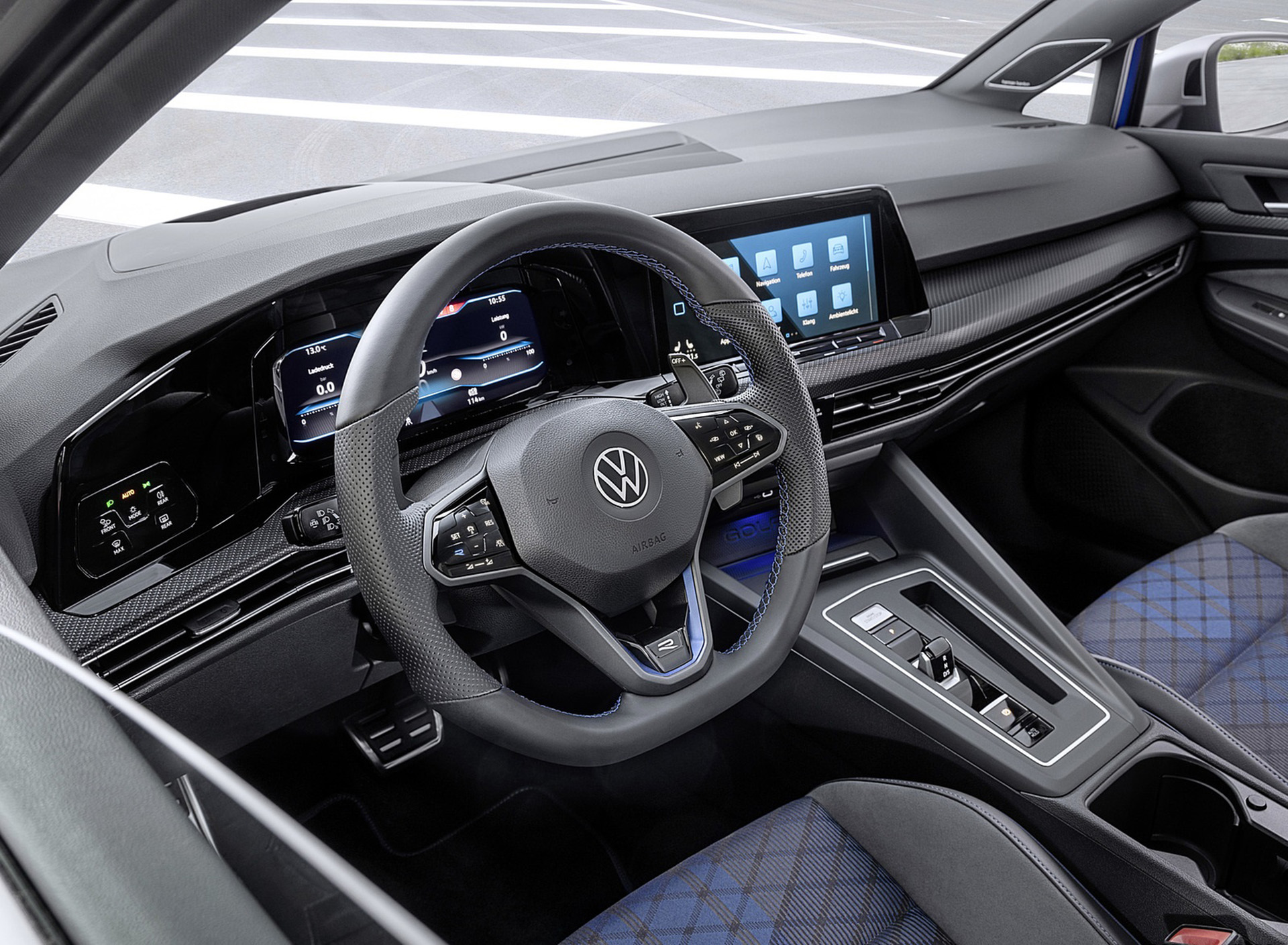 Download 2022 Volkswagen Golf R Estate - Interior HD Wallpaper 1920x1409 #39