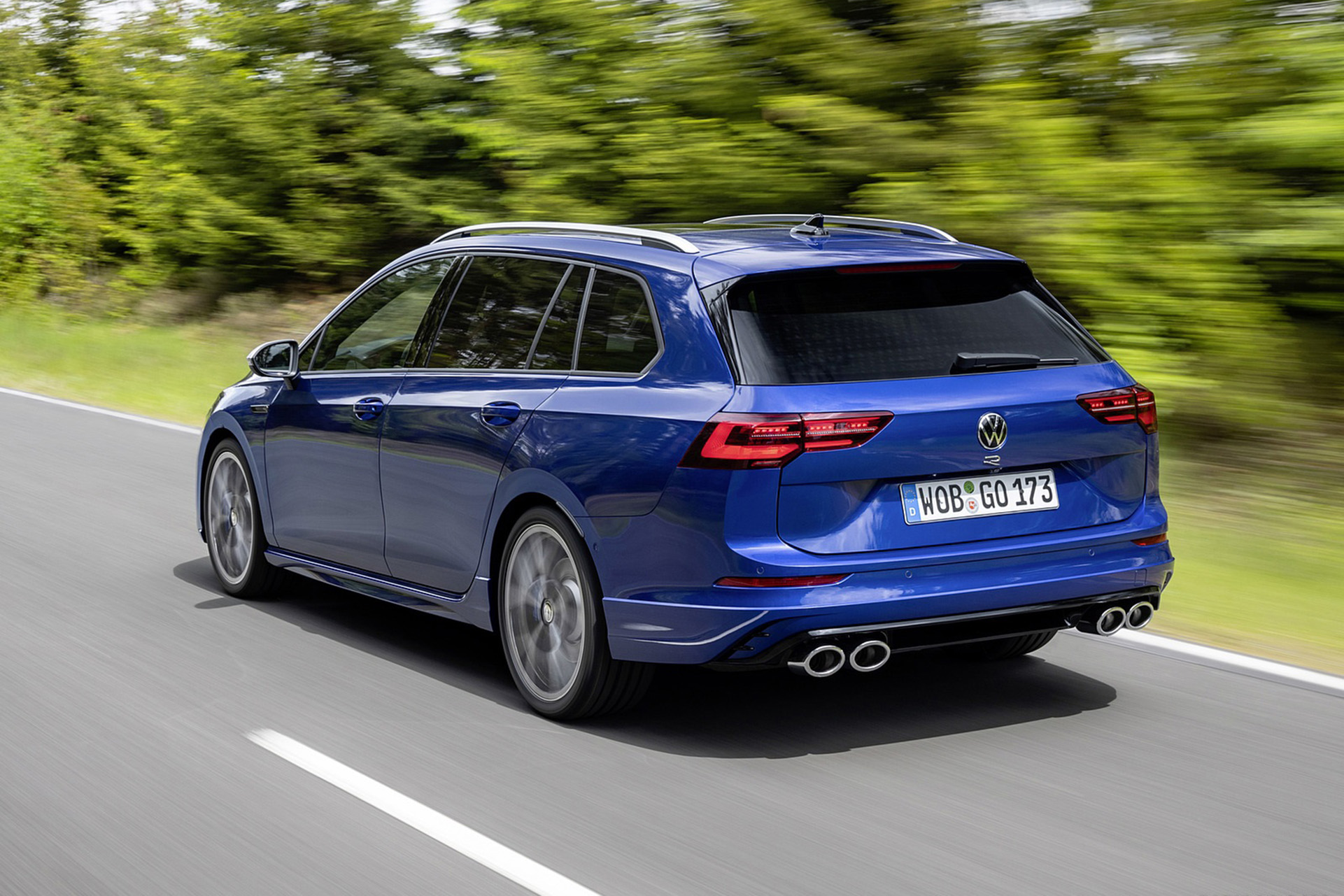 Download 2022 Volkswagen Golf R Estate - Rear Three-Quarter HD Wallpaper 1921x1281 #27