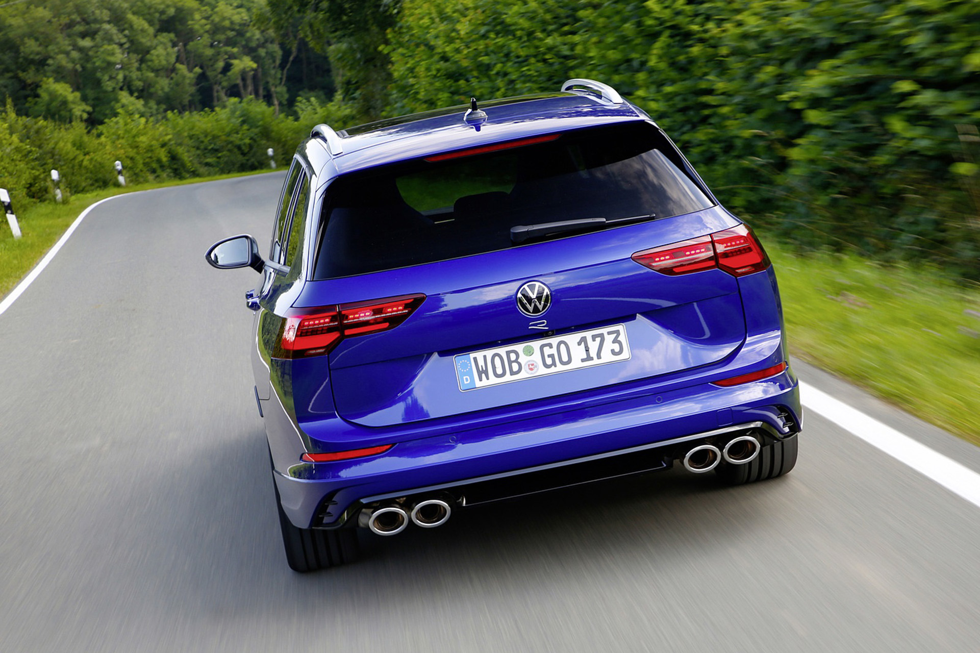 Download 2022 Volkswagen Golf R Estate - Rear HD Wallpaper 1921x1280 #8