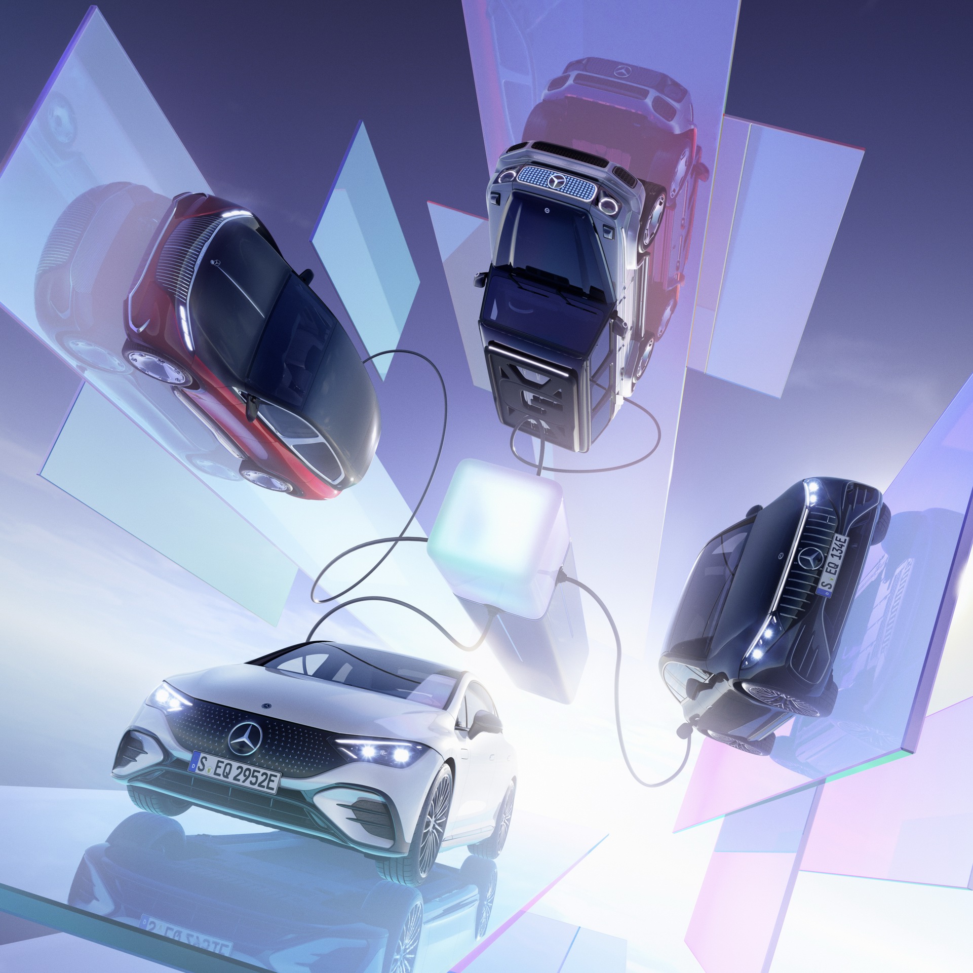 Download 2023 Mercedes-AMG EQS 53 and EQ Family HD Wallpaper 1921x1921 #67