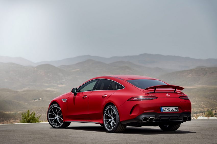 2023 Mercedes-AMG GT 63 S E Performance 4-Door - Rear Three-Quarter Wallpaper 850x567 #3