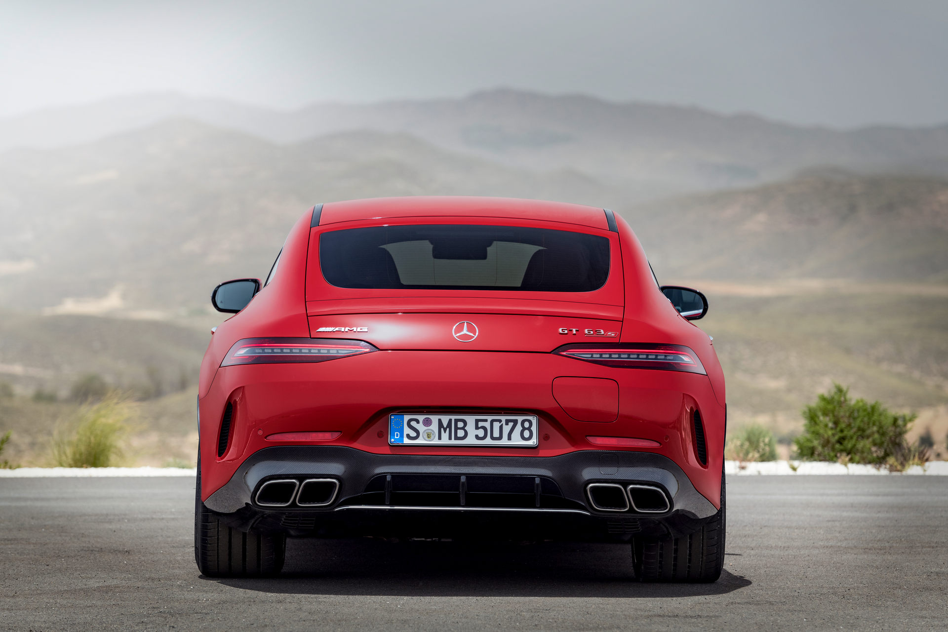 Download 2023 Mercedes-AMG GT 63 S E Performance 4-Door - Rear HD Wallpaper 1920x1280 #4