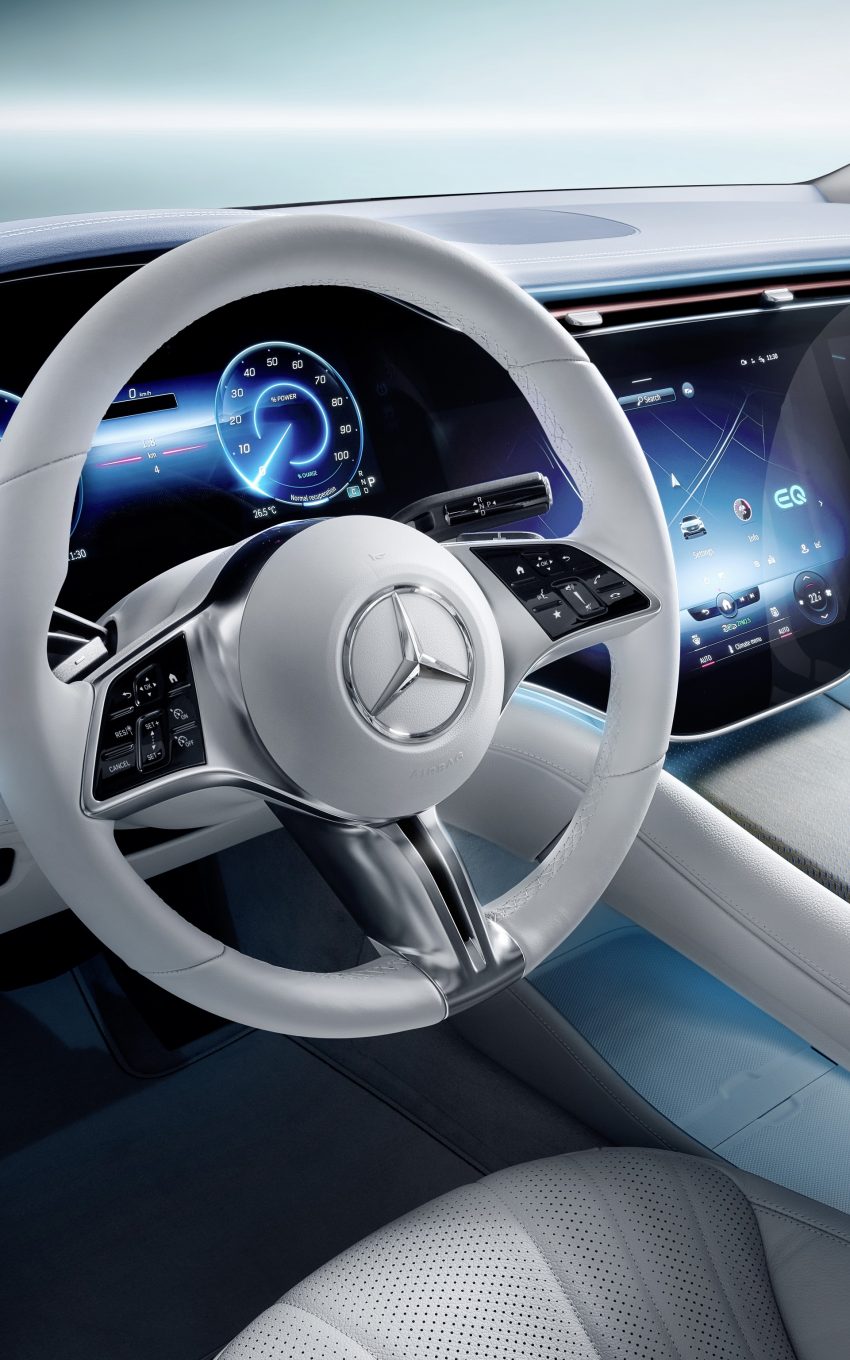 2023 Mercedes-Benz EQE 350 Edition 1 AMG Line - Interior, Steering Wheel Phone Wallpaper 850x1360 #80