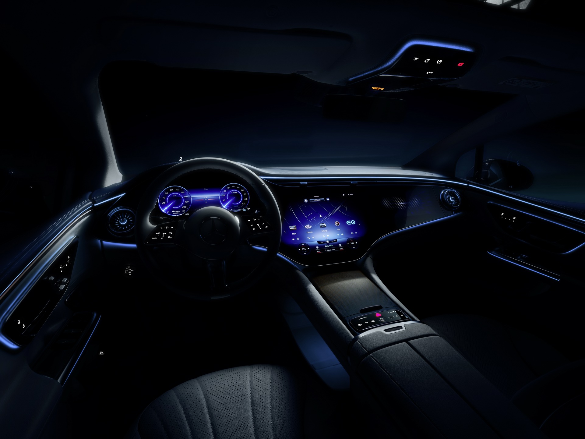 Download 2023 Mercedes-Benz EQE 350 Edition 1 AMG Line - Interior HD Wallpaper 1921x1441 #71