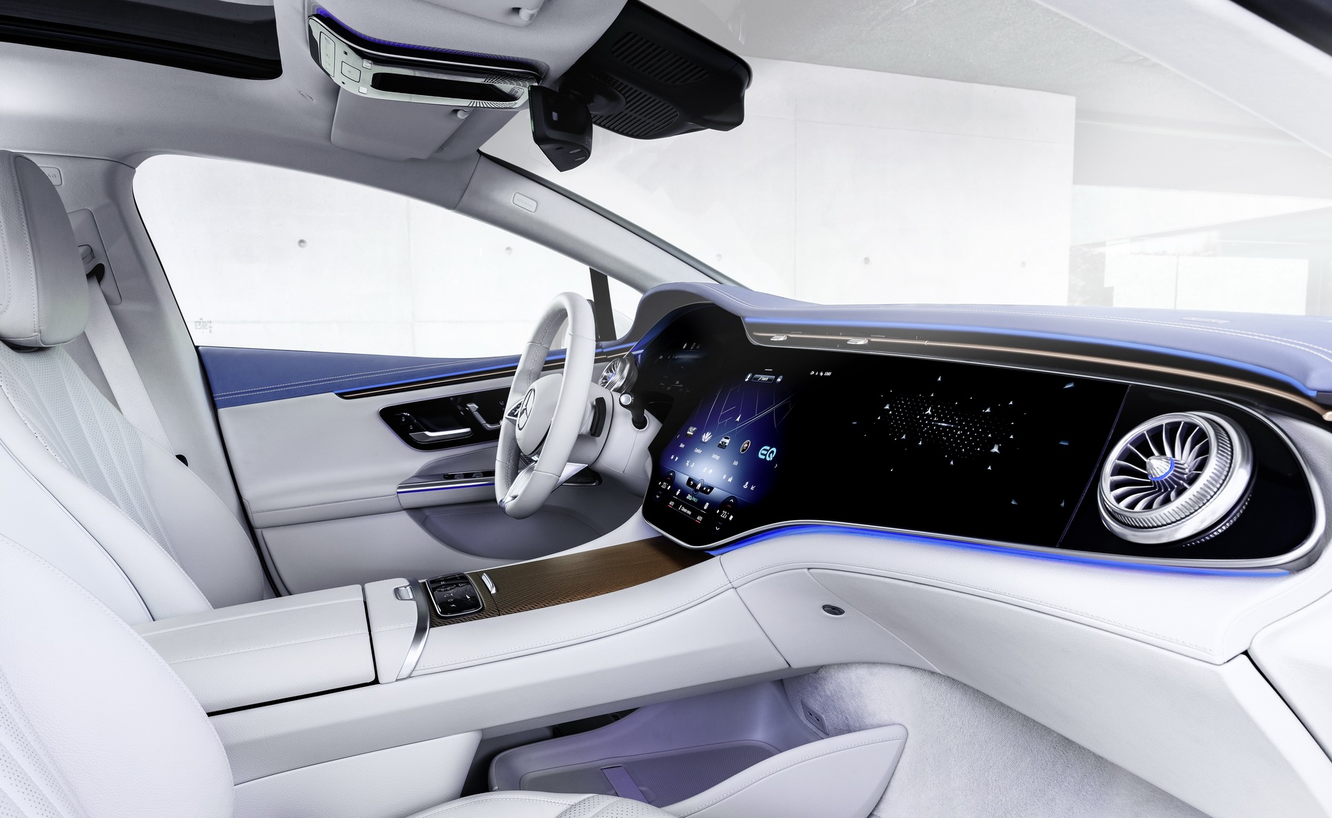 Download 2023 Mercedes-Benz EQE 350 Electric Art Line - Interior HD Wallpaper 1921x1179 #54