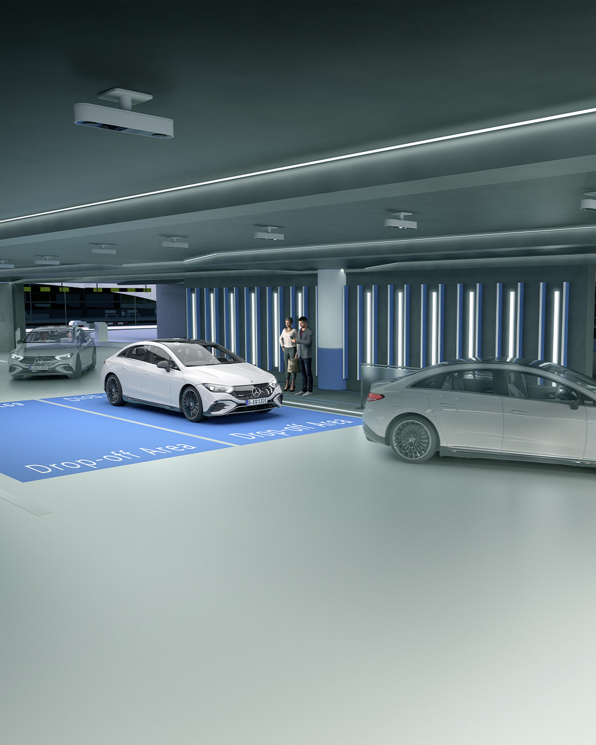 Download 2023 Mercedes-Benz EQE - Front Three-Quarter HD Phone Wallpaper 1921x2401 #96