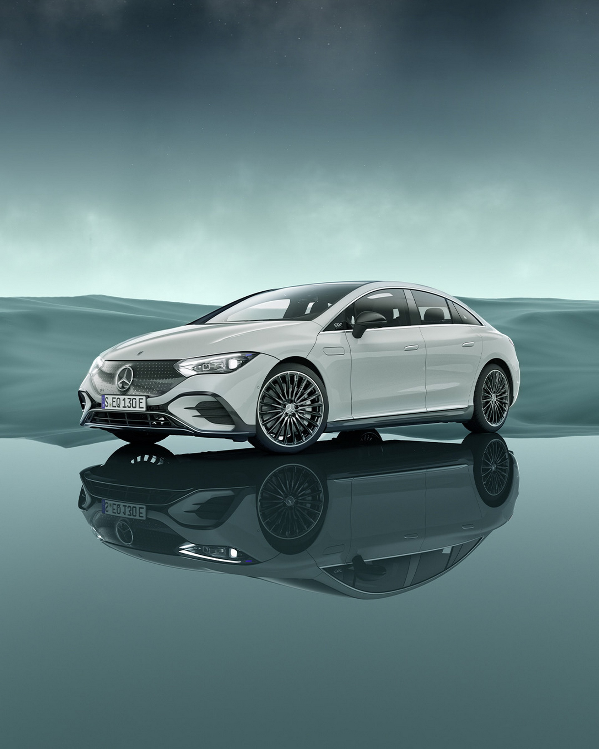 Download 2023 Mercedes-Benz EQE - Front Three-Quarter HD Phone Wallpaper 1921x2401 #92