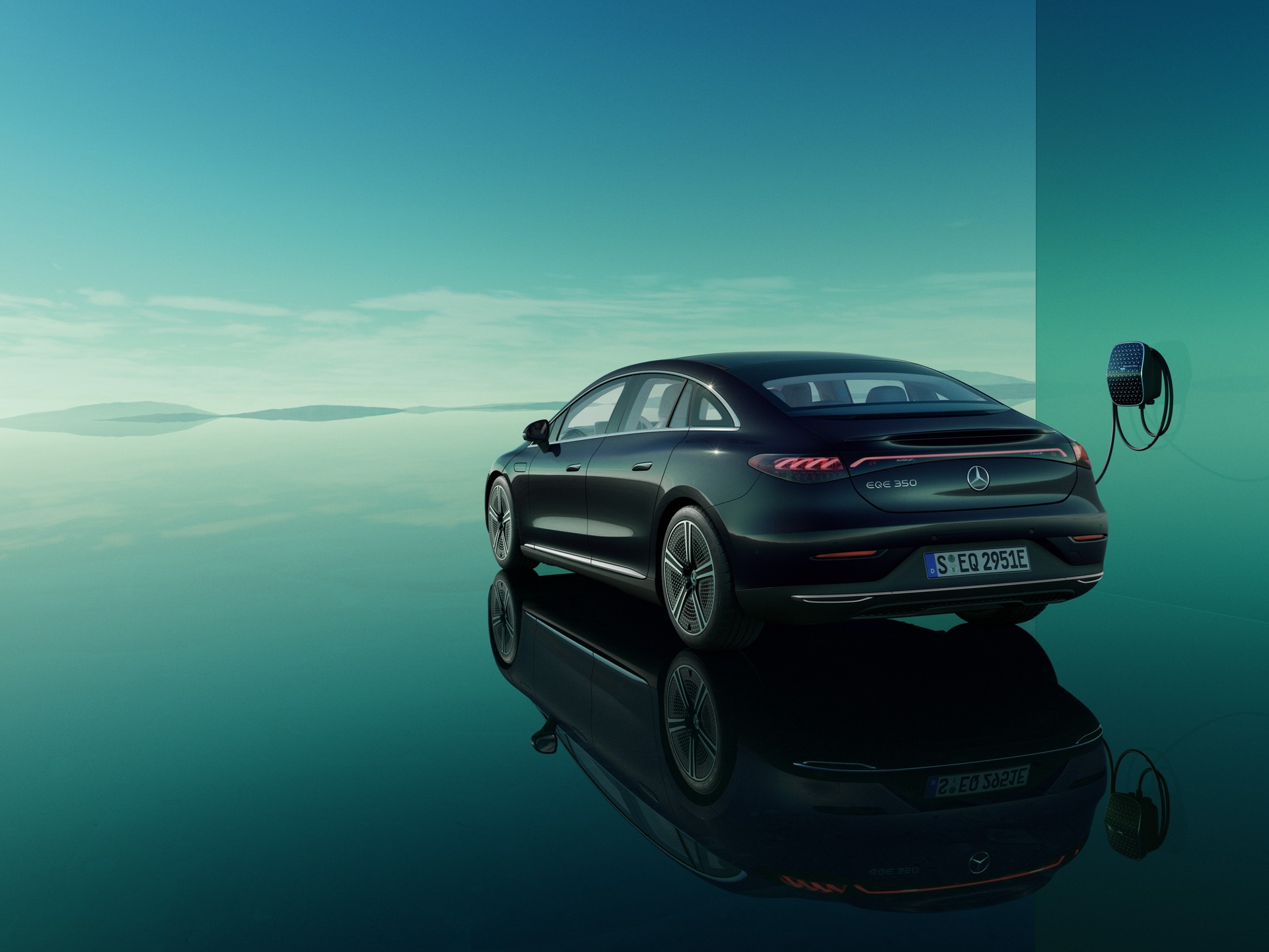 Download 2023 Mercedes-Benz EQE - Rear Three-Quarter HD Wallpaper 1921x1441 #85