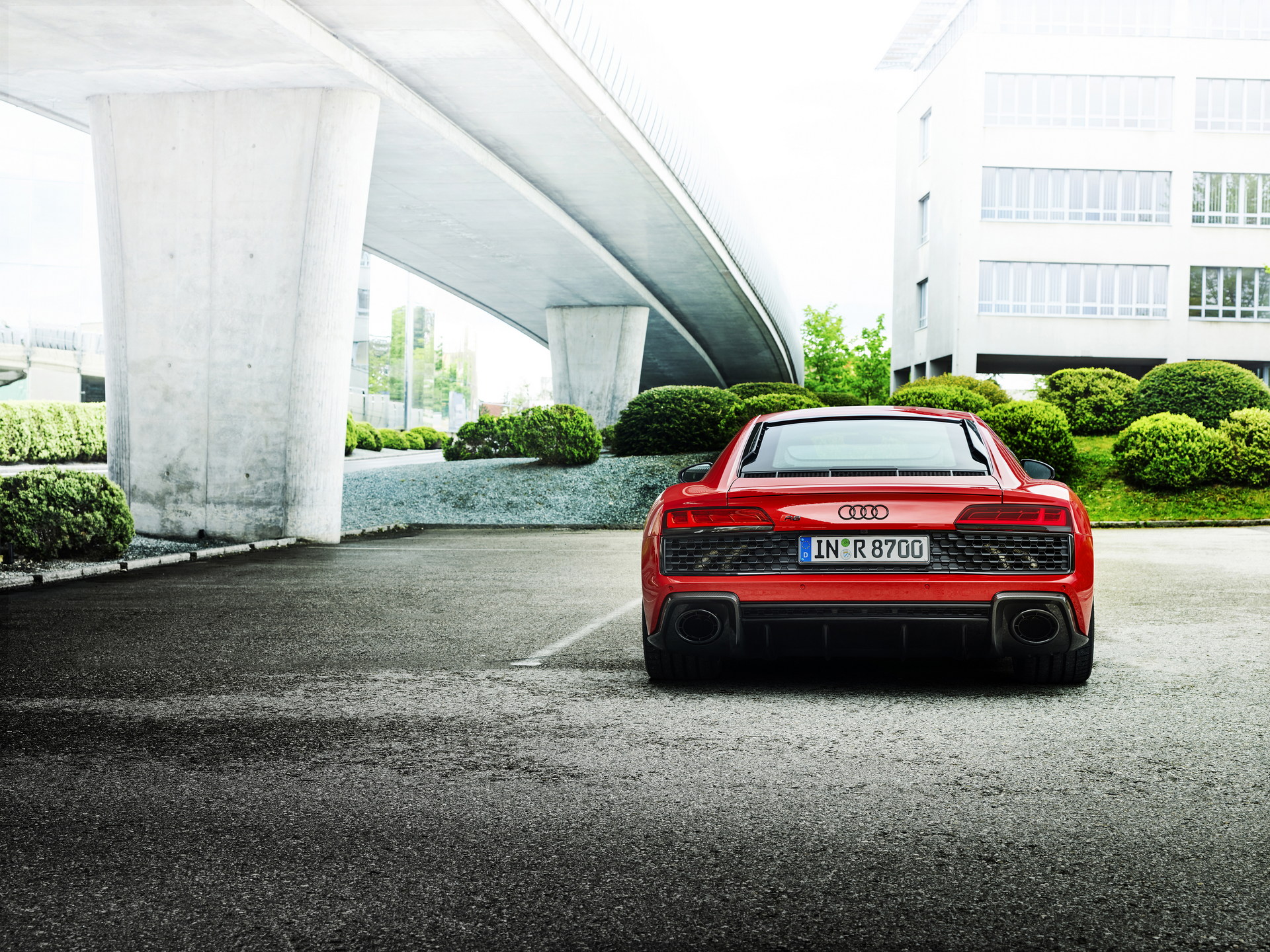 Download 2022 Audi R8 Coupe V10 Performance RWD - Rear HD Wallpaper 1920x1440 #7