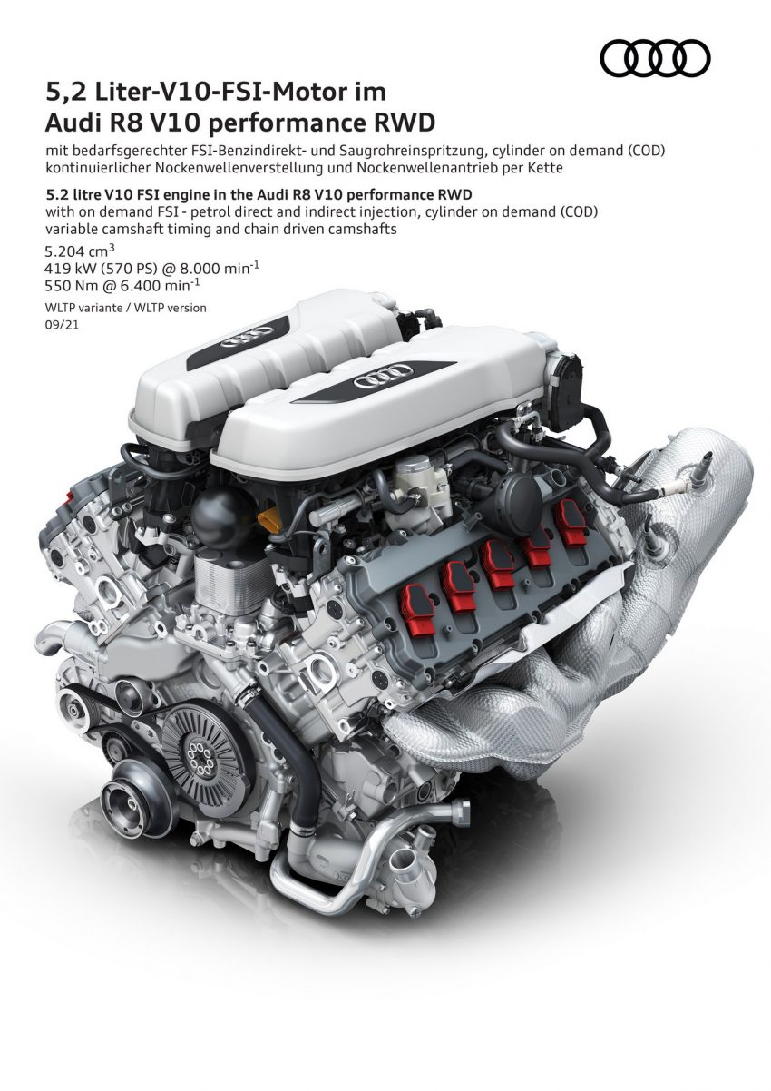 2022 Audi R8 Spyder V10 Performance RWD - 5.2 litre V10 FSI Engine Phone Wallpaper 850x1202 #16