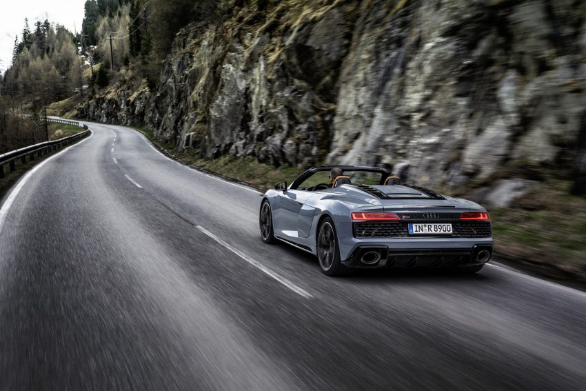 2022 Audi R8 Spyder V10 Performance RWD - Rear Three-Quarter Wallpaper 850x567 #2
