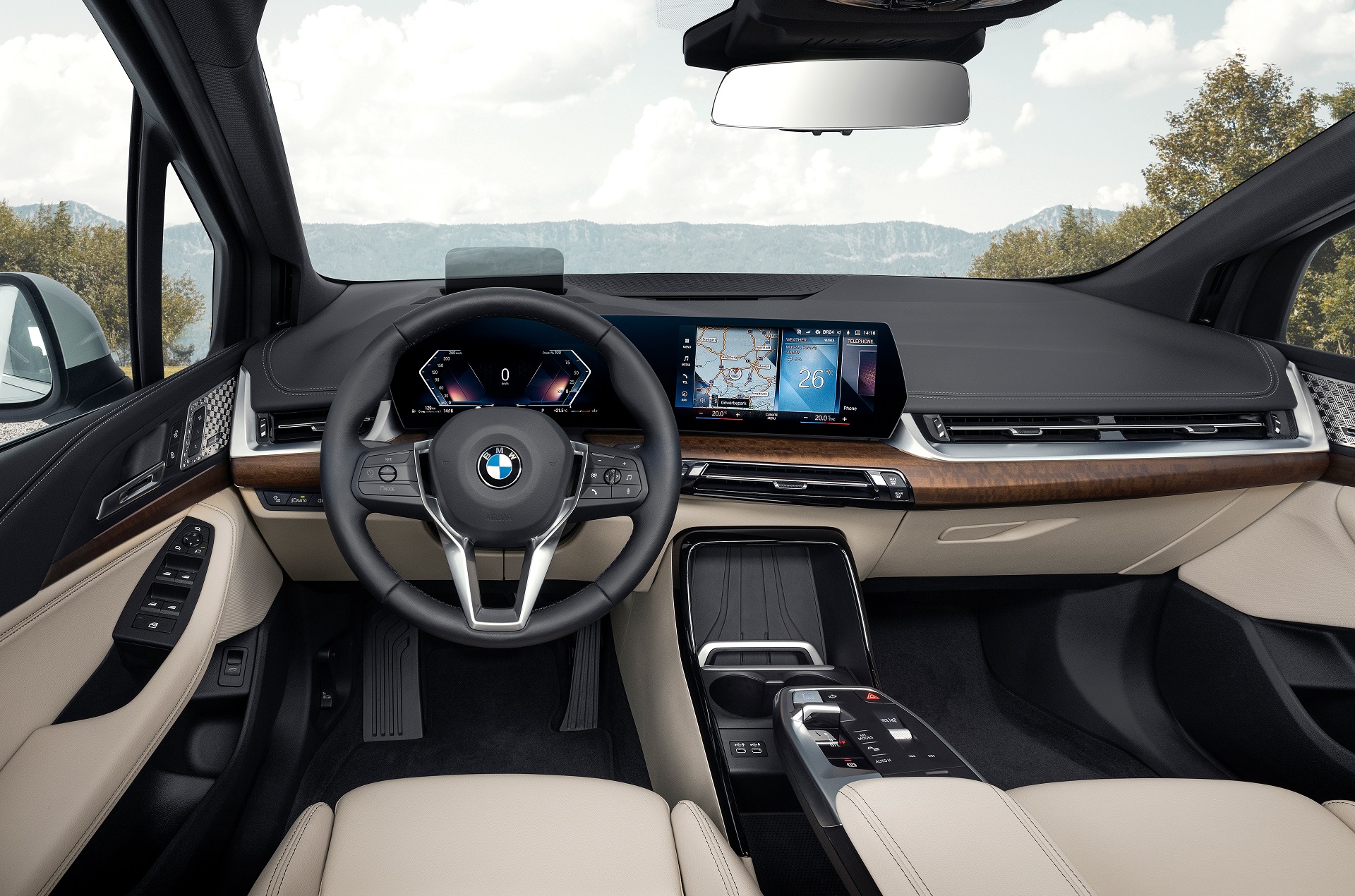 Download 2022 BMW 223i Active Tourer - Interior, Cockpit HD Wallpaper 1920x1270 #49
