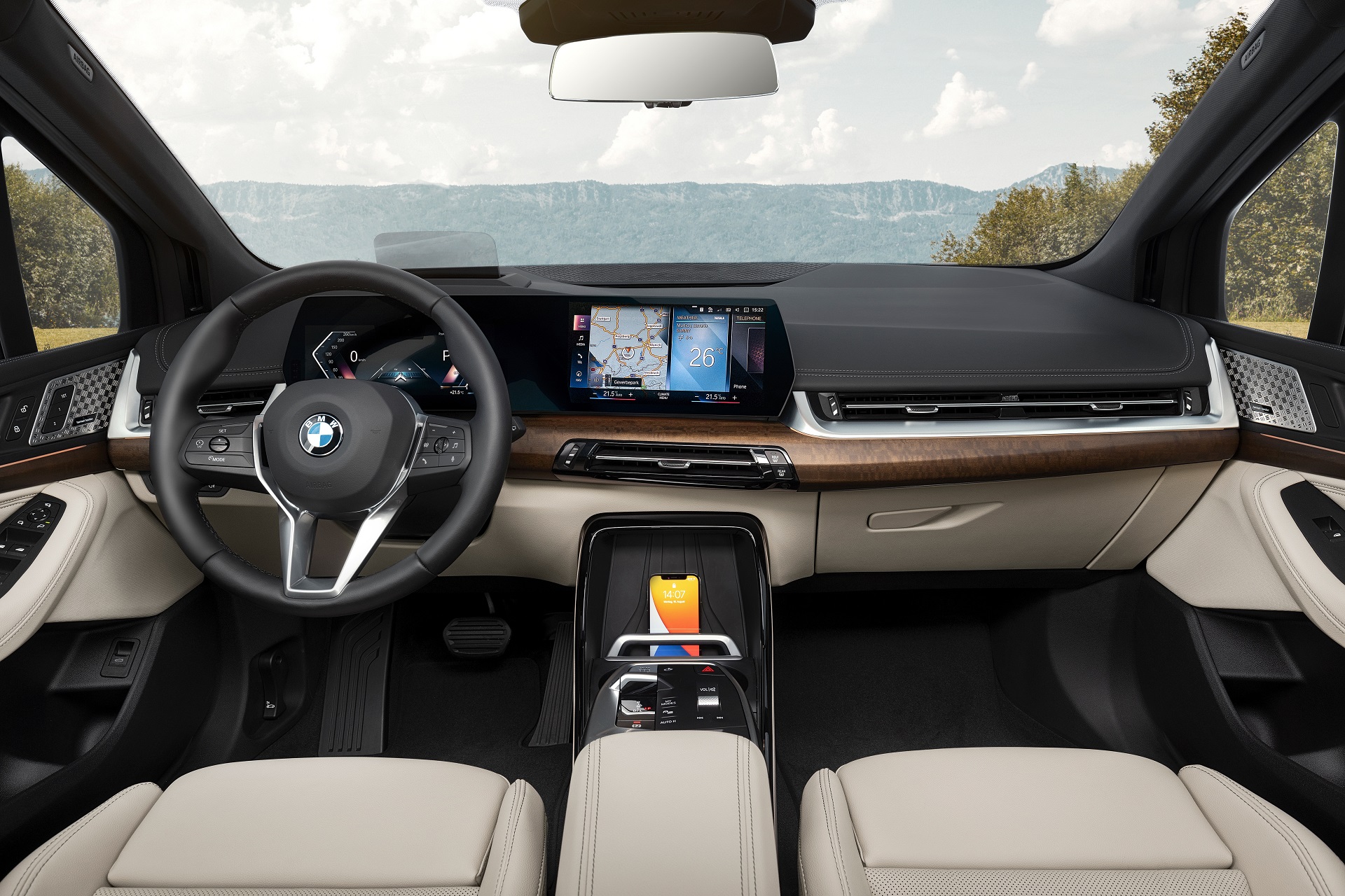 Download 2022 BMW 223i Active Tourer - Interior, Cockpit HD Wallpaper 1920x1280 #50