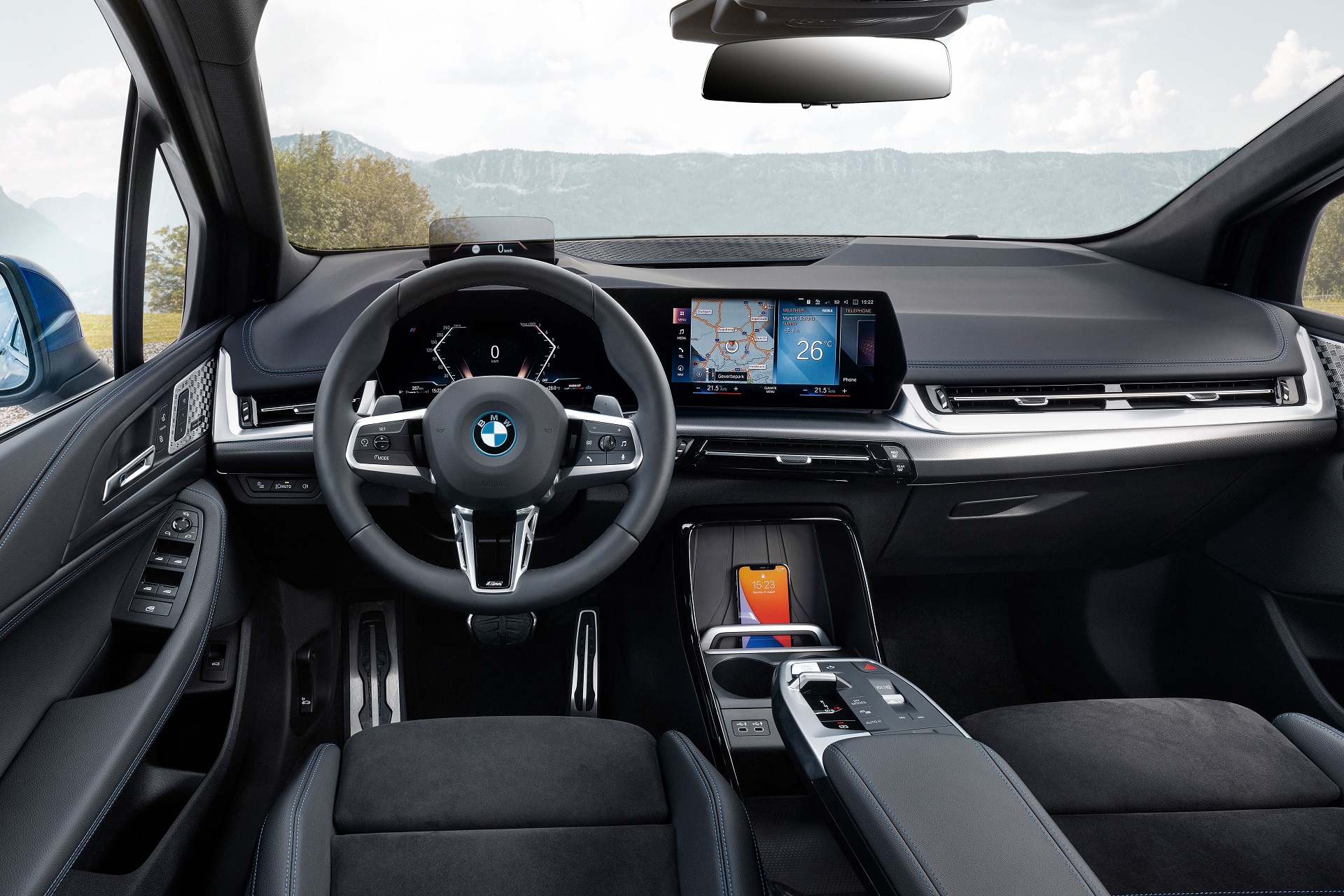Download 2022 BMW 230e xDrive Active Tourer - Interior, Cockpit HD Wallpaper 1920x1280 #51
