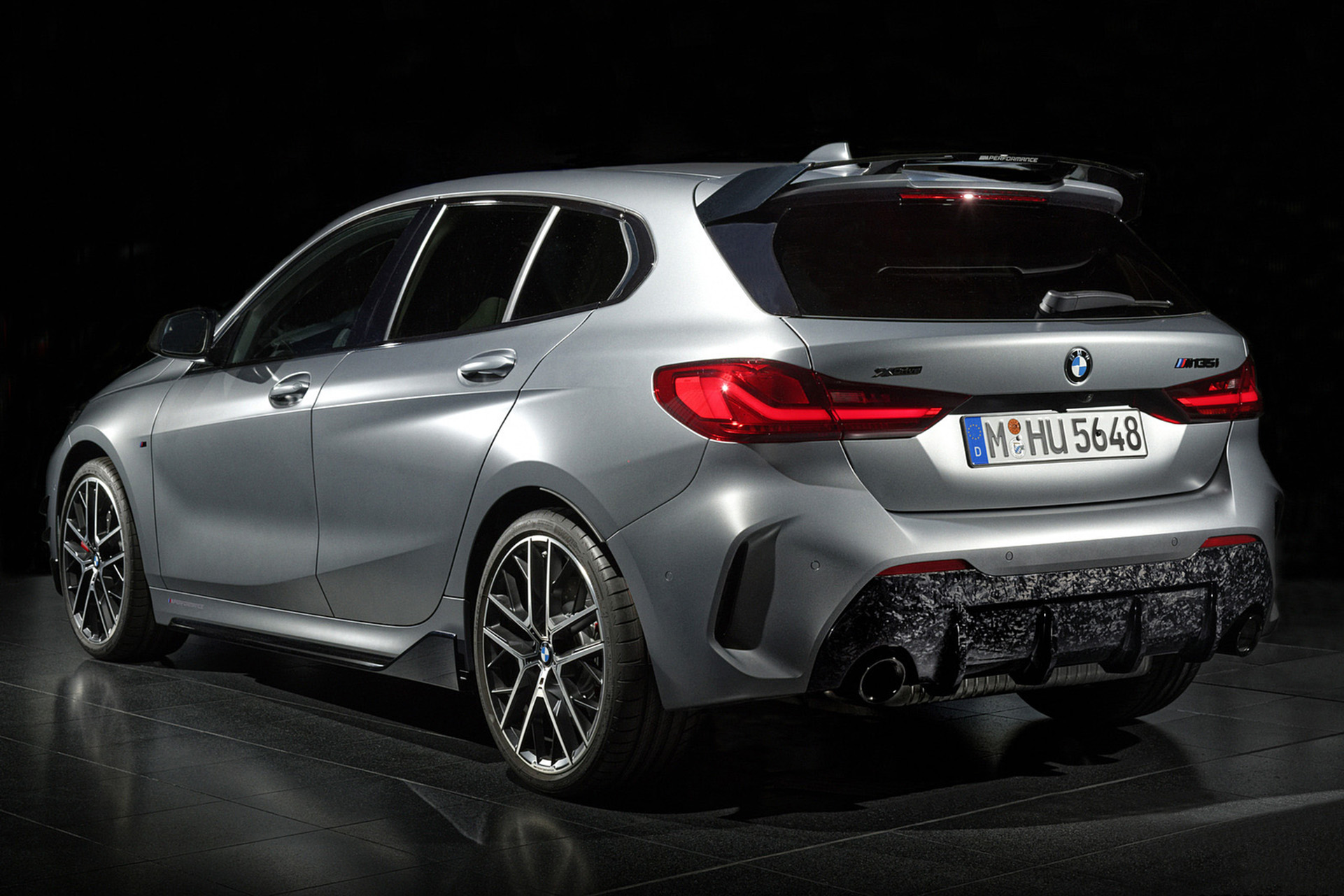 Download 2022 BMW M135i BMW M Perfomance Parts - Rear Three-Quarter HD Wallpaper 1921x1281 #78