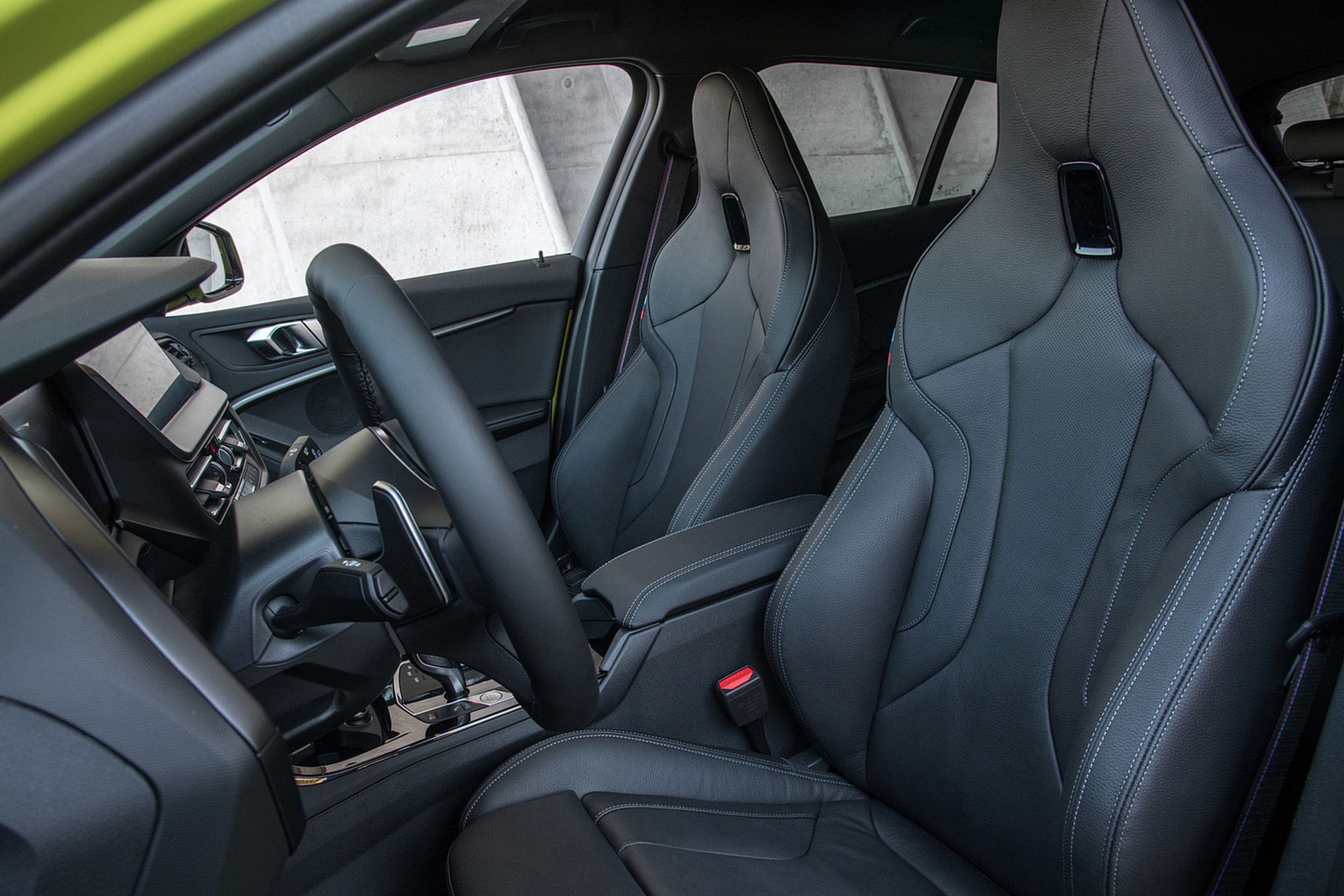 Download 2022 BMW M135i xDrive - Interior, Front Seats HD Wallpaper 1921x1281 #74