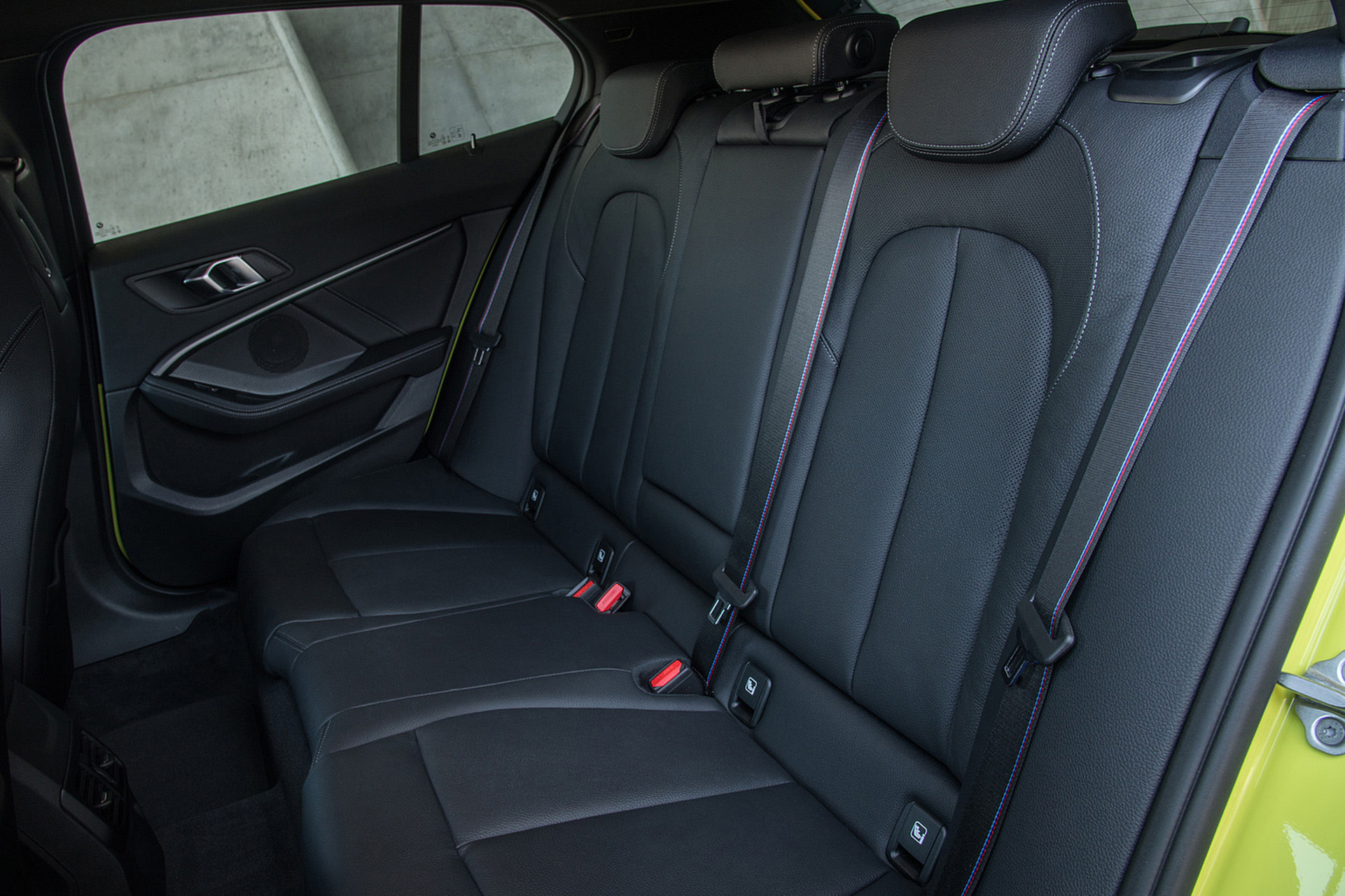 Download 2022 BMW M135i xDrive - Interior, Rear Seats HD Wallpaper 1921x1280 #75