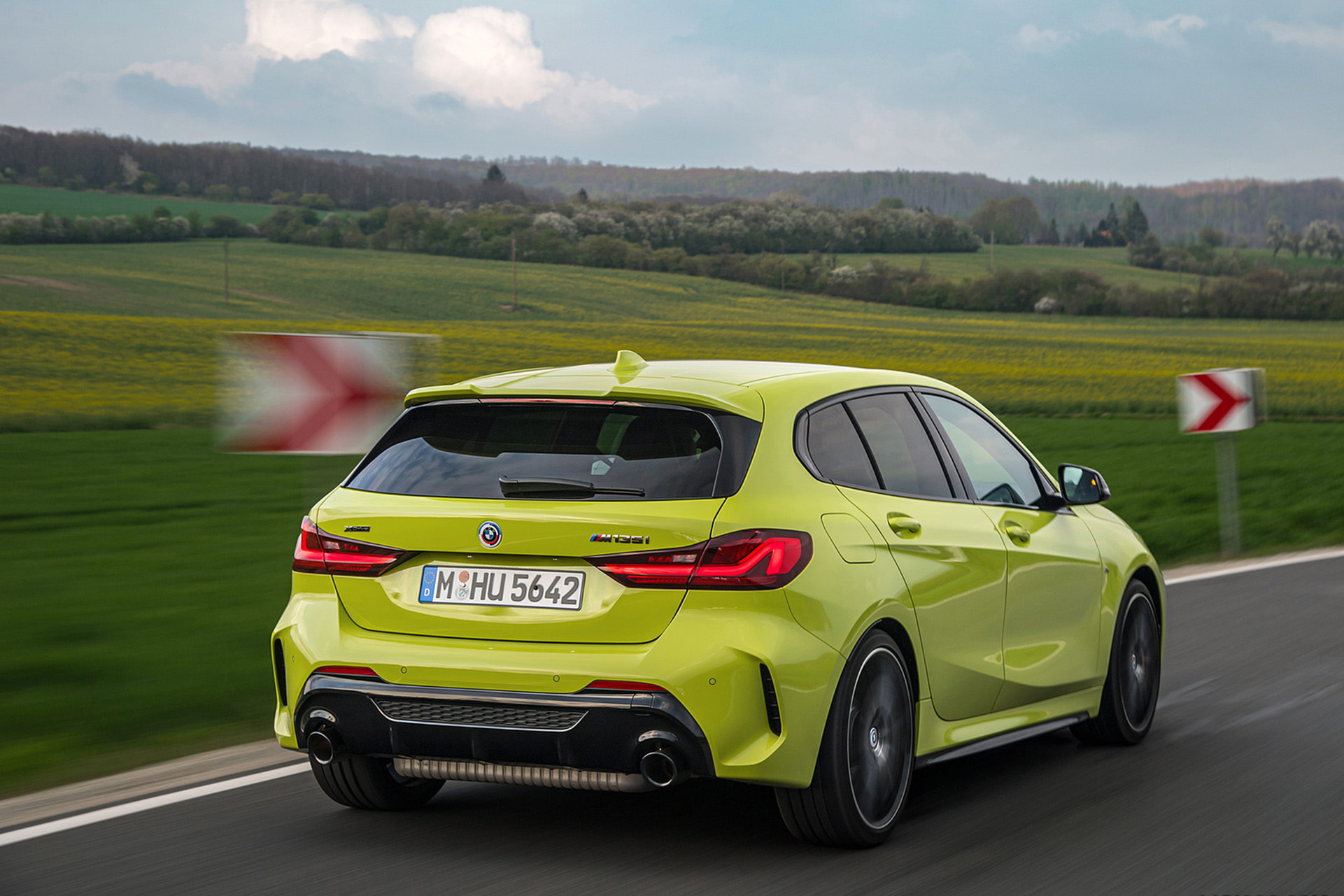 Download 2022 BMW M135i xDrive - Rear Three-Quarter HD Wallpaper 1921x1281 #25