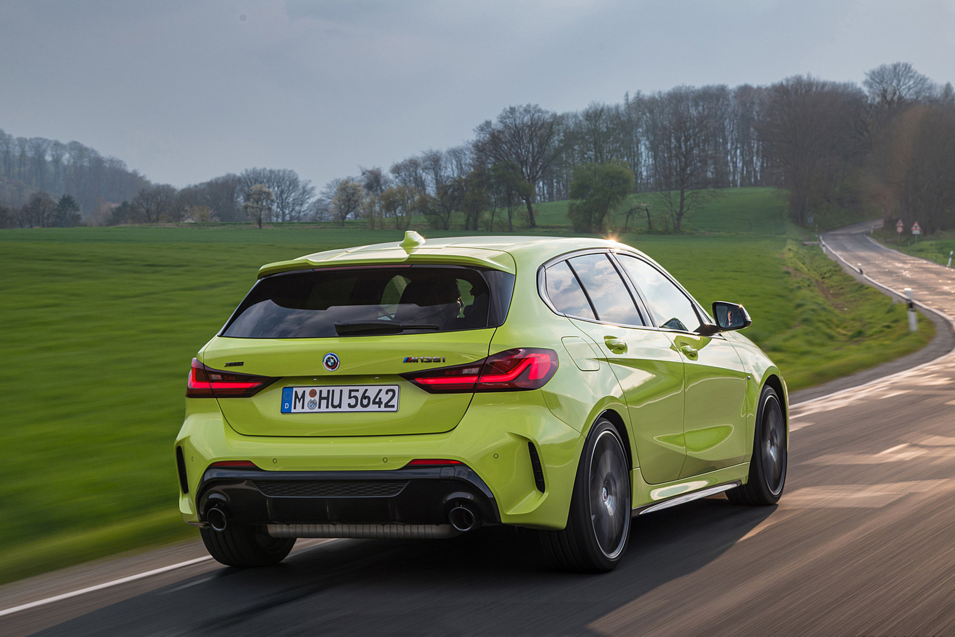 Download 2022 BMW M135i xDrive - Rear Three-Quarter HD Wallpaper 1921x1281 #19