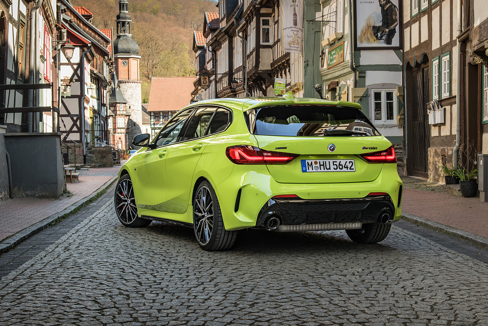 Download 2022 BMW M135i xDrive - Rear Three-Quarter HD Wallpaper 1921x1281 #52