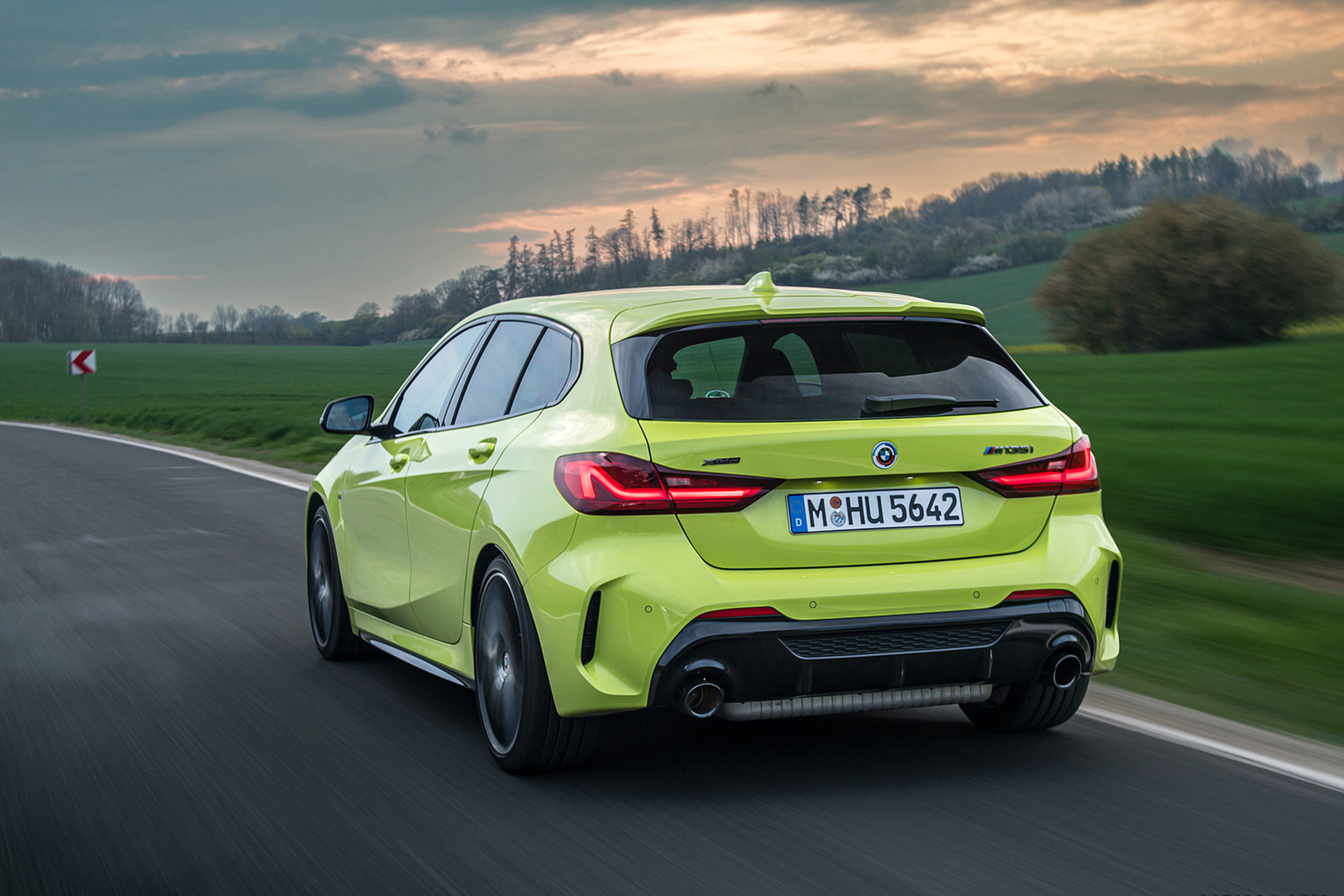 Download 2022 BMW M135i xDrive - Rear Three-Quarter HD Wallpaper 1921x1281 #28