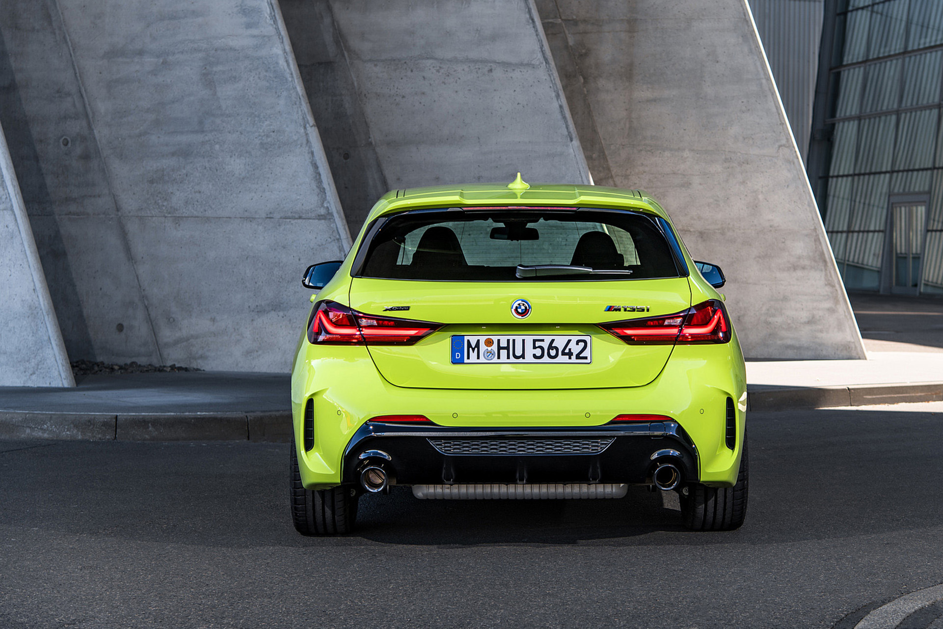 Download 2022 BMW M135i xDrive - Rear HD Wallpaper 1921x1281 #46