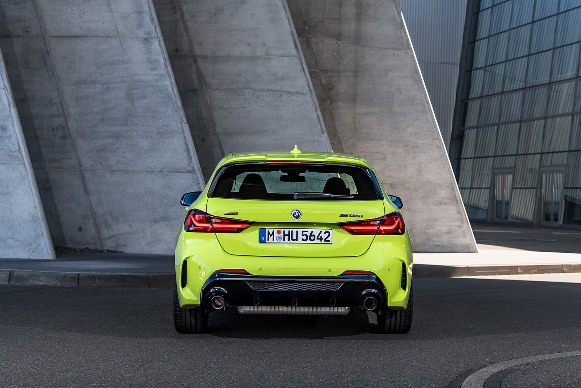 Download 2022 BMW M135i xDrive - Rear HD Wallpaper 1921x1281 #47