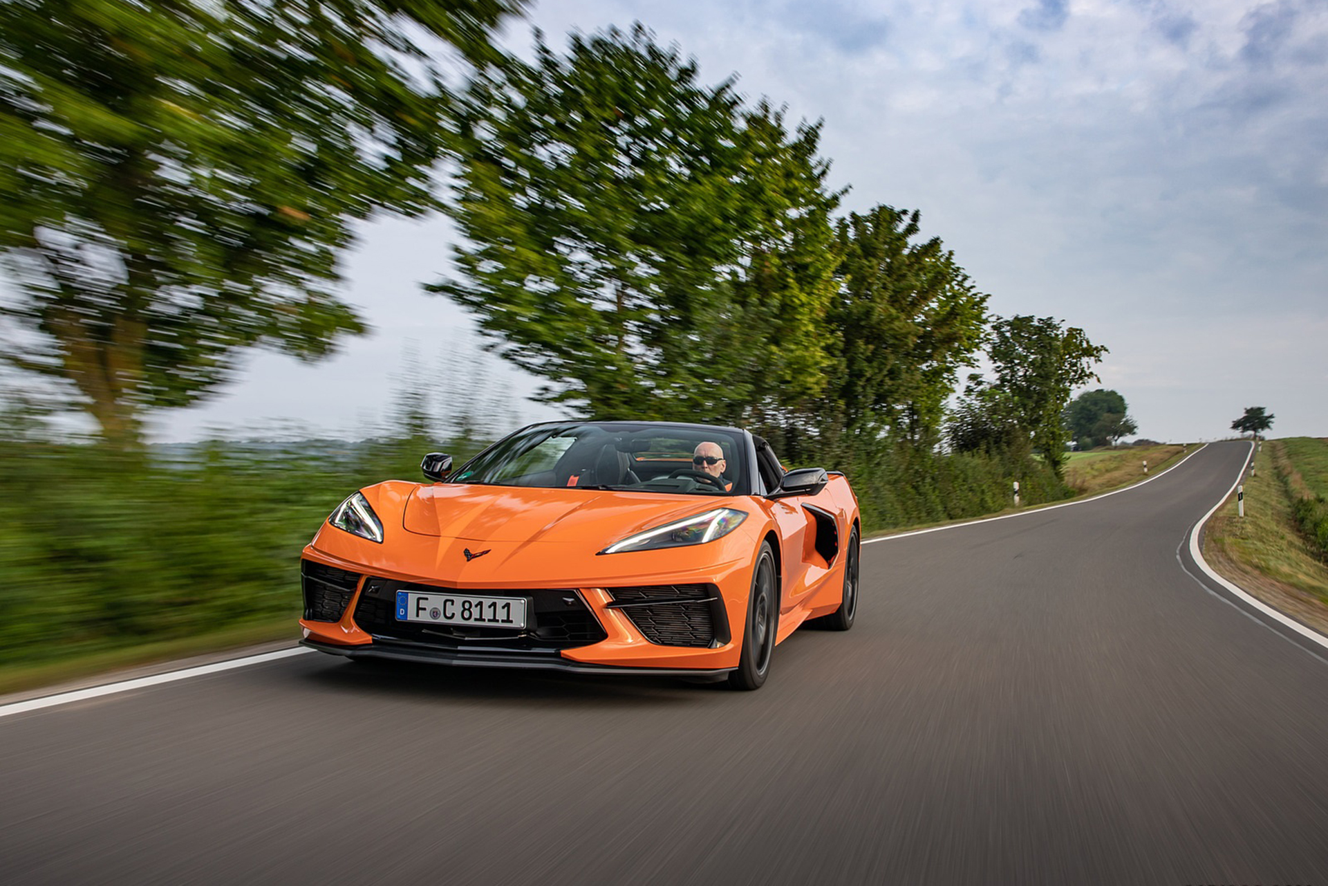 Download 2022 Chevrolet Corvette Stingray Convertible - Front HD Wallpaper 1921x1281 #7