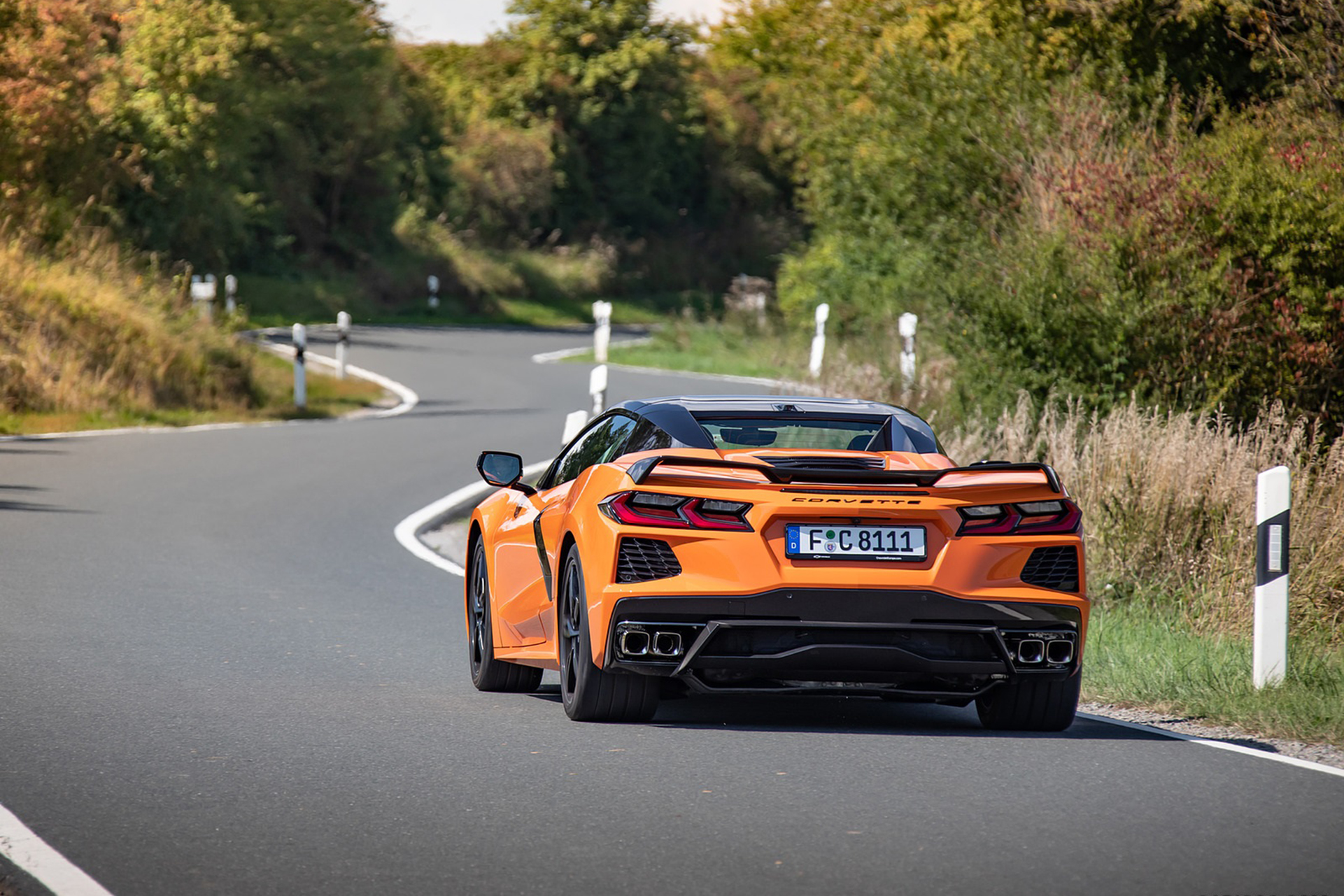 Download 2022 Chevrolet Corvette Stingray Convertible - Rear HD Wallpaper 1921x1281 #6