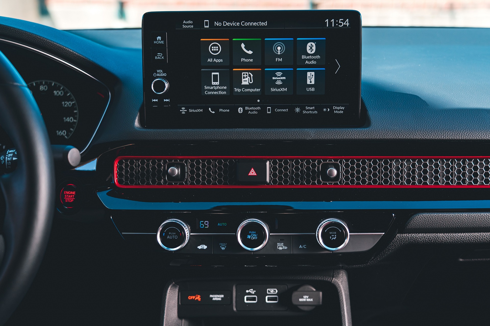 Download 2022 Honda Civic Si - Central Console HD Wallpaper 1920x1280 #56