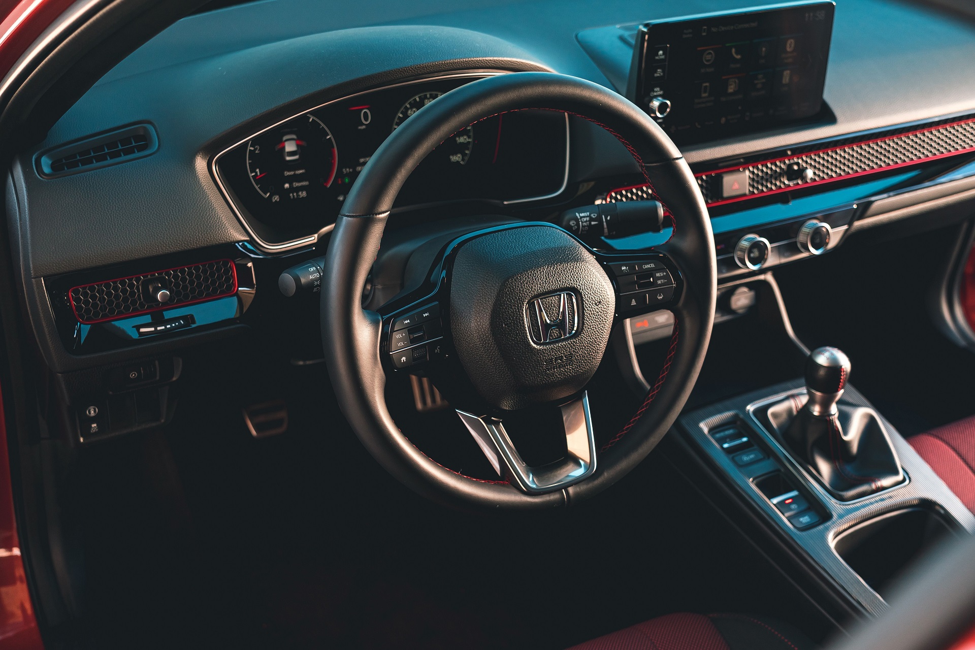 Download 2022 Honda Civic Si - Interior, Steering Wheel HD Wallpaper 1920x1280 #55