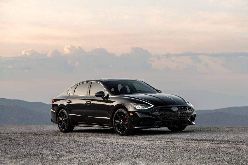 2022 Hyundai Sonata N Line Night Edition - Front Three-Quarter Wallpaper 850x567 #3