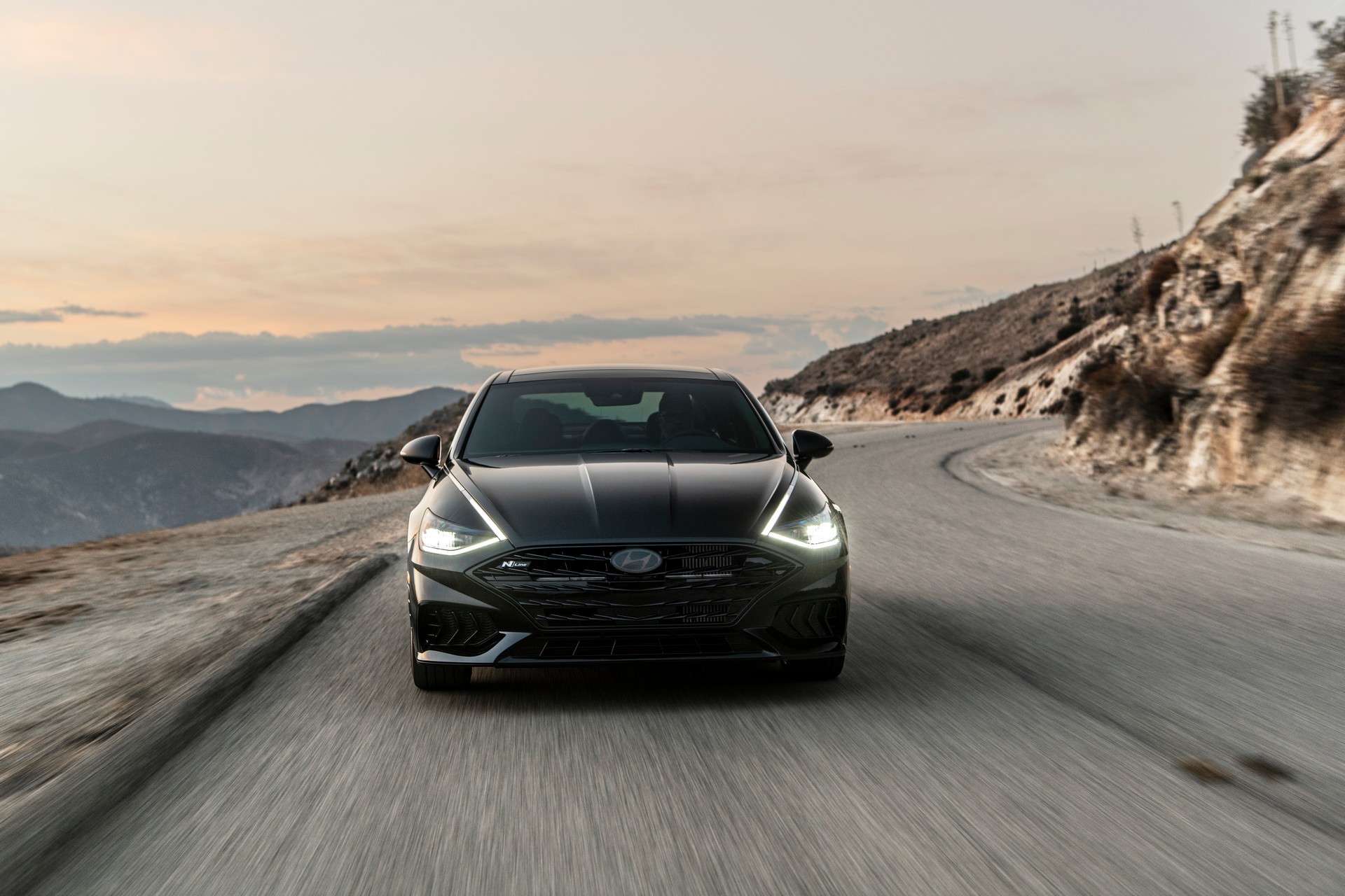 Download 2022 Hyundai Sonata N Line Night Edition - Front HD Wallpaper 1920x1280 #2