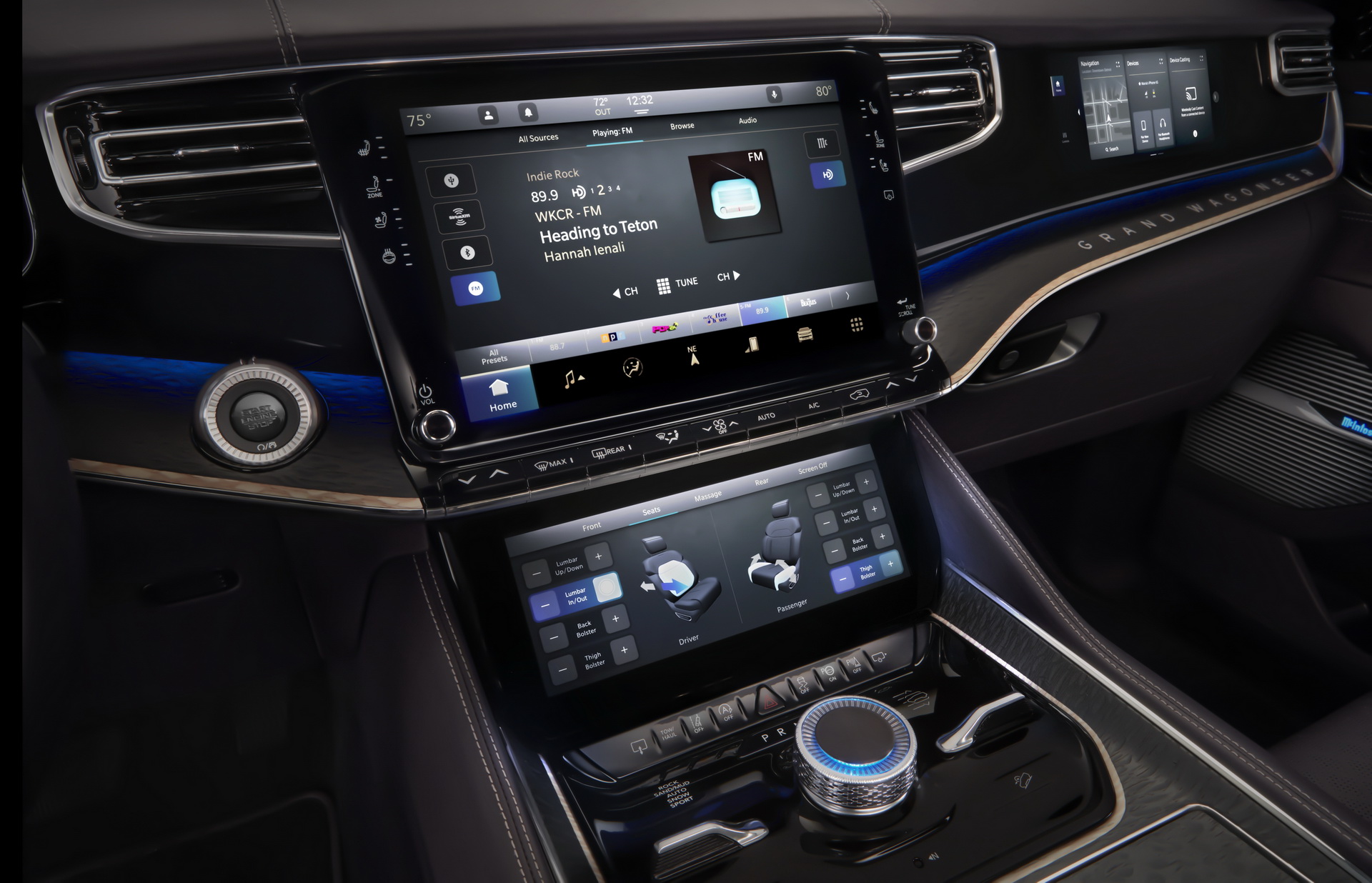 Download 2022 Jeep Grand Wagoneer Concept - Central Console HD Wallpaper 1920x1236 #39