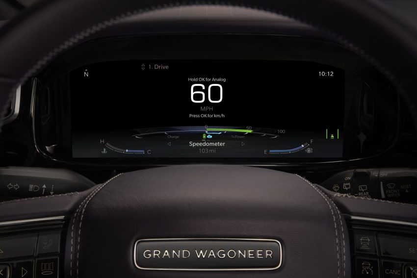 2022 Jeep Grand Wagoneer Concept - Digital Instrument Cluster Wallpaper 850x567 #42