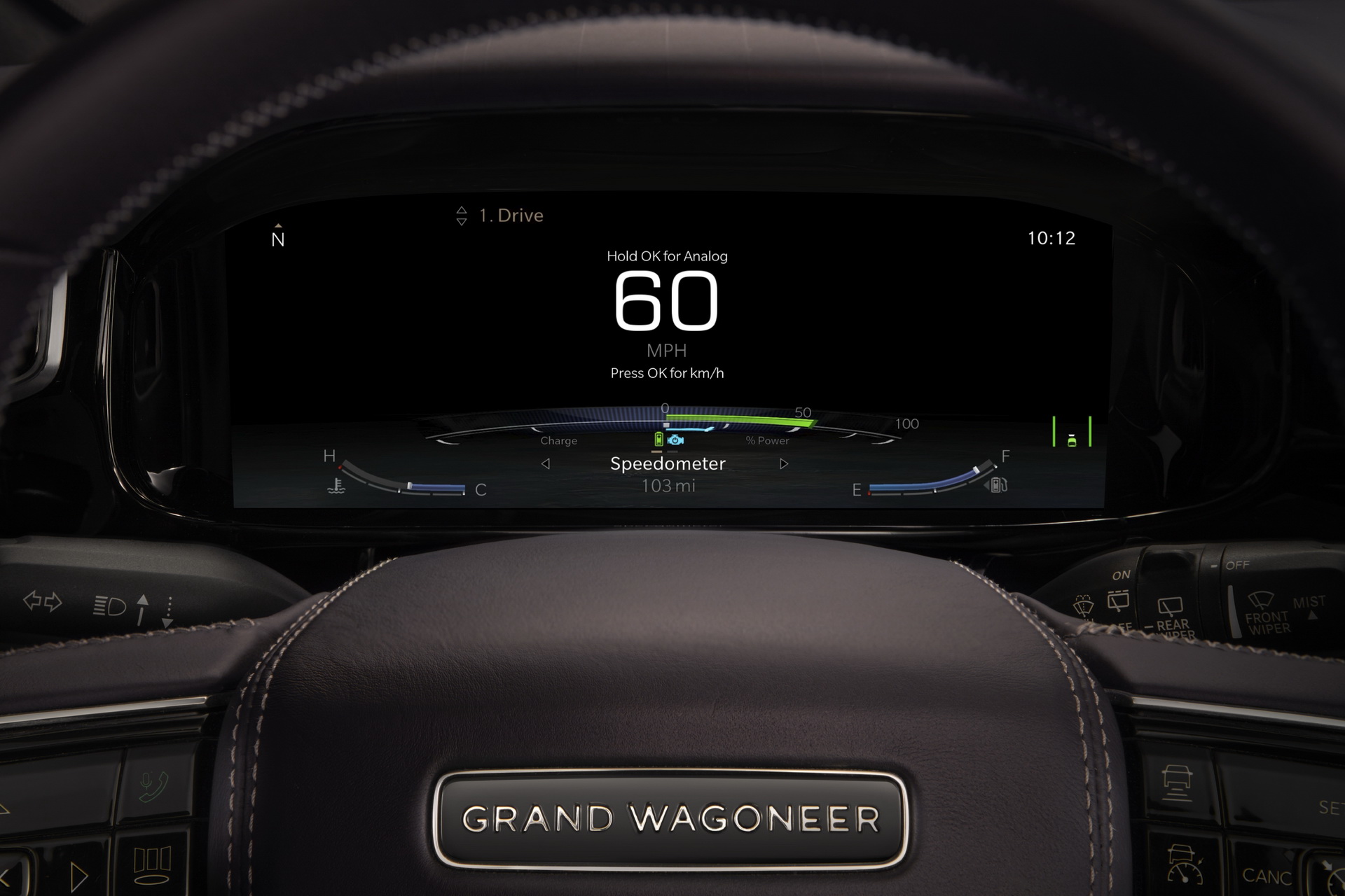 Download 2022 Jeep Grand Wagoneer Concept - Digital Instrument Cluster HD Wallpaper 1920x1280 #42