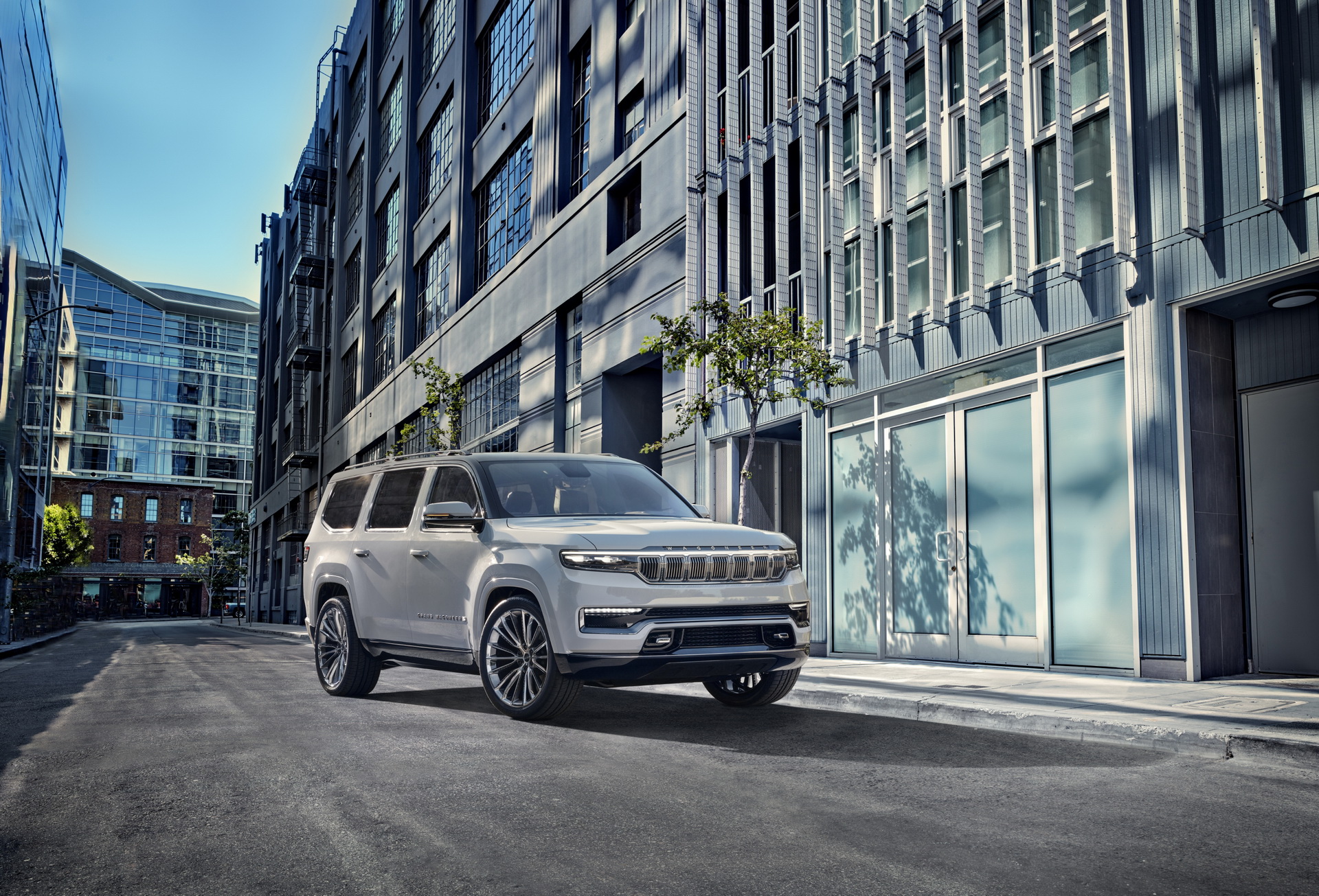 Download 2022 Jeep Grand Wagoneer Concept - Front Three-Quarter HD Wallpaper 1920x1305 #8