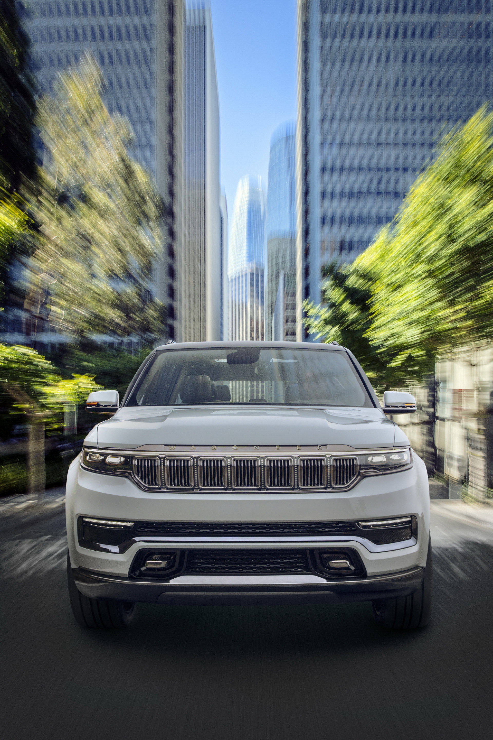 Download 2022 Jeep Grand Wagoneer Concept - Front HD Phone Wallpaper 1920x2880 #10